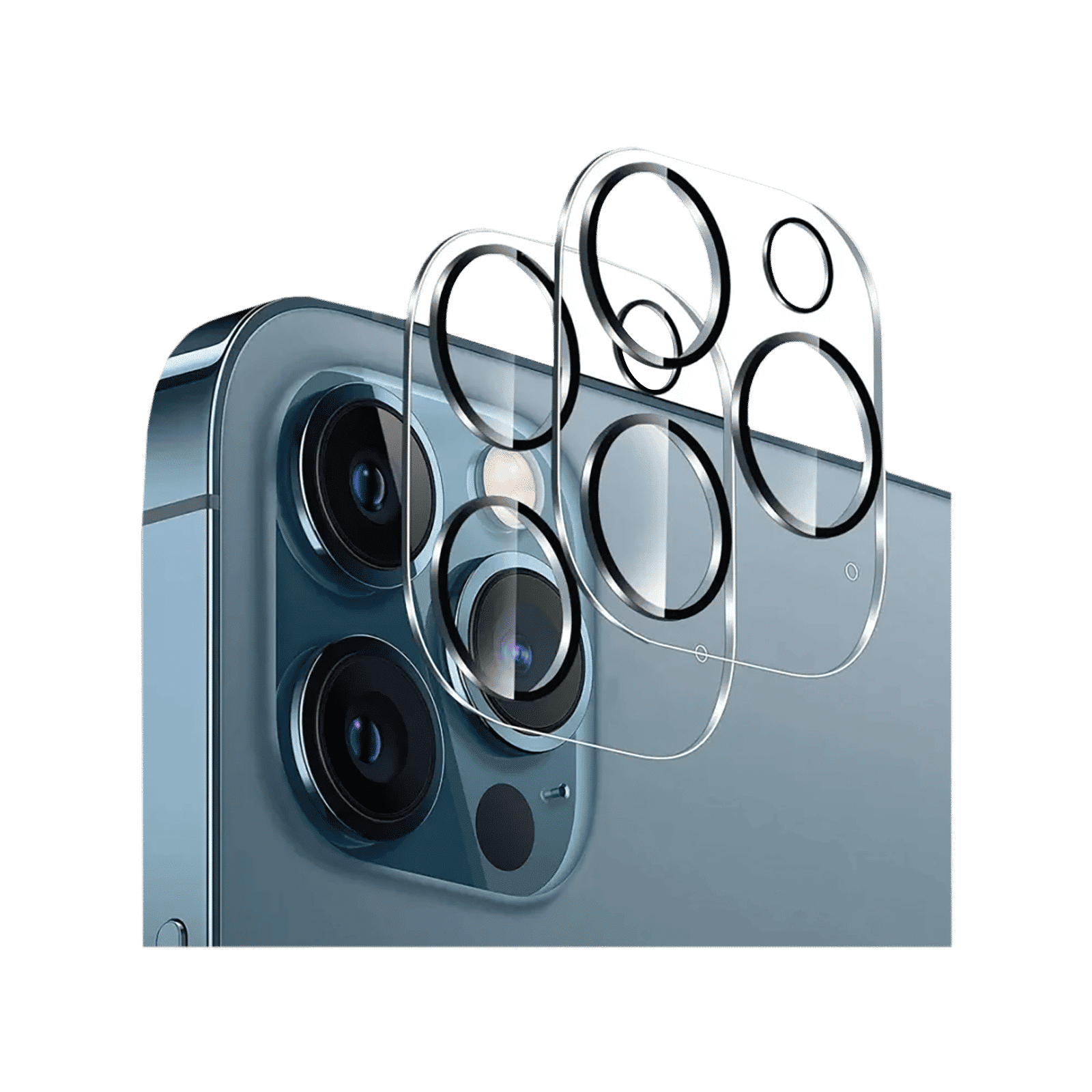 Quix Mobile Camera Lens Protector For Apple iPhone 14 and iPhone 14 Plus (9H Hardness, QLPAS0010SR, Clear)_1