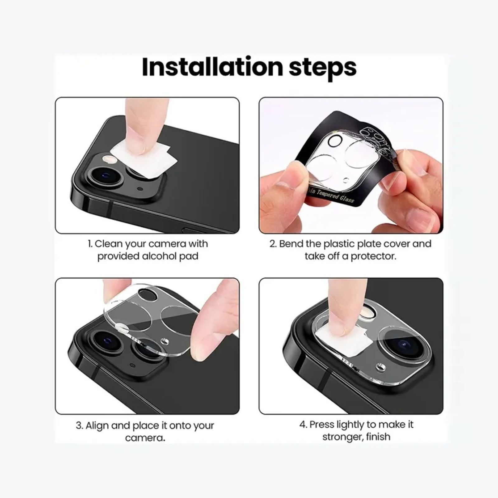 Quix Camera Lens Protector For Apple iPhone 14 and 14 Pro Max (Anti-Scratch, QLPAS0011SR, Clear)_5