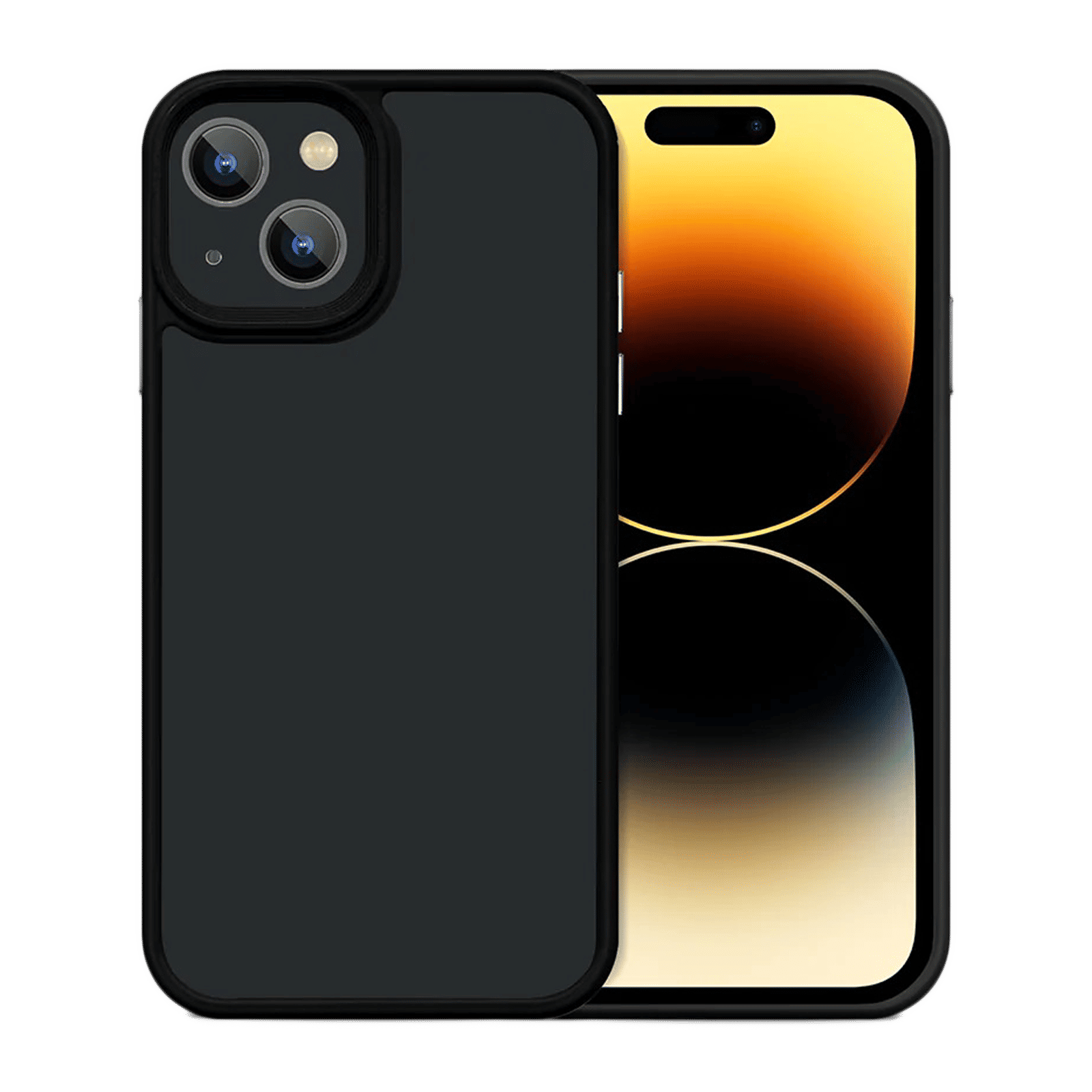 GRIPP Bolt Hard TPU Back Cover for Apple iPhone 14, 13 (Supports Wireless Charging, Black)_1