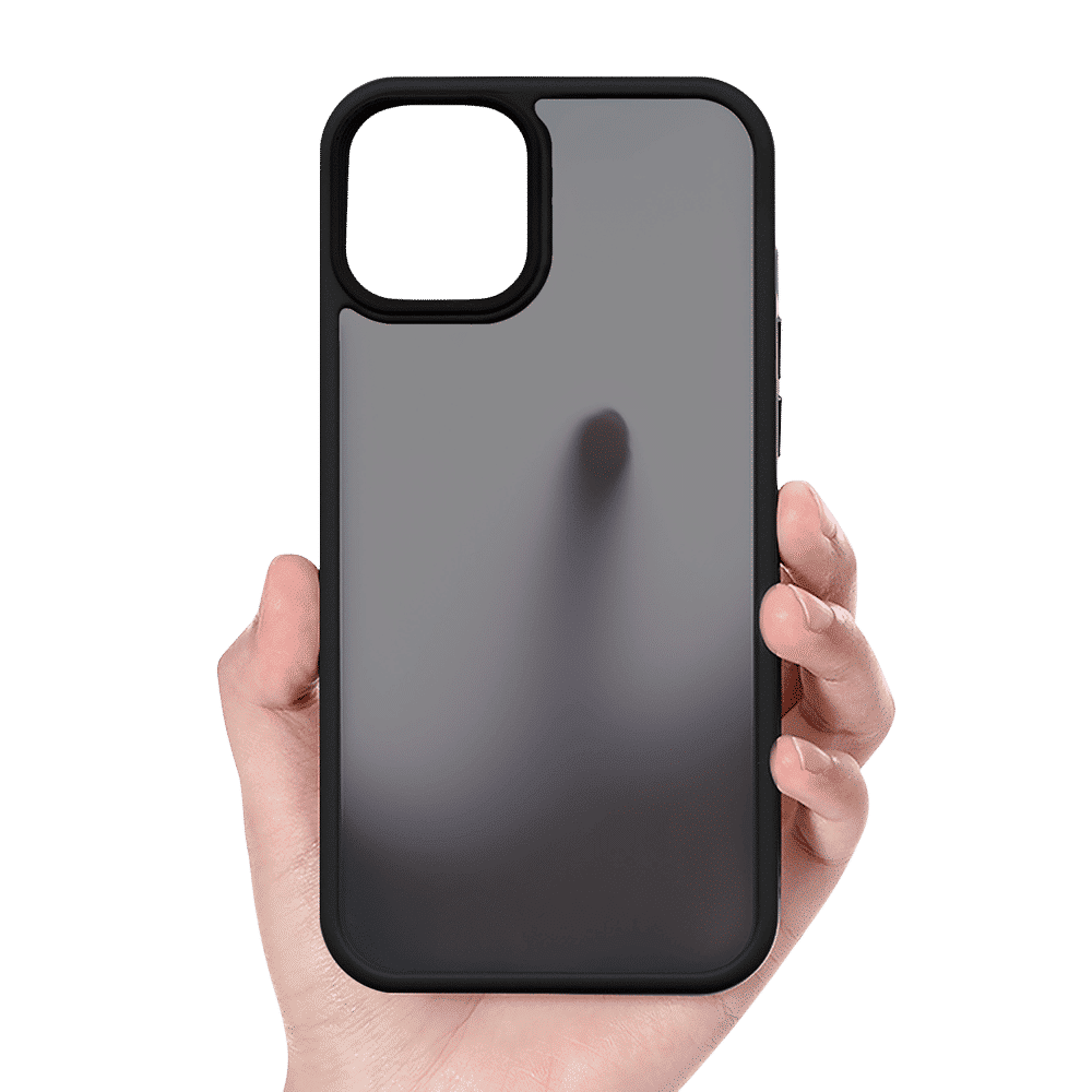 GRIPP Bolt Hard TPU Back Cover for Apple iPhone 14, 13 (Supports Wireless Charging, Black)_3