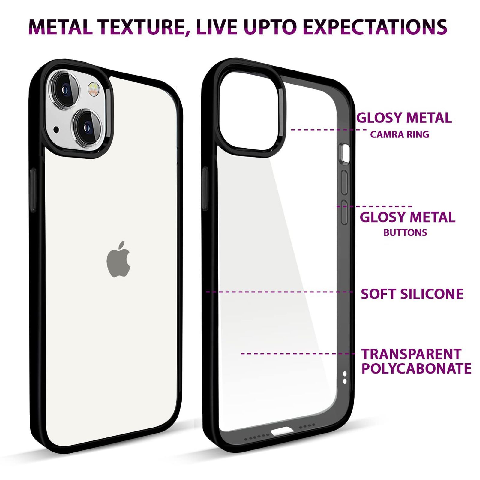 GRIPP Clarion Soft Polycarbonate Back Cover for Apple iPhone 14 Pro Max (Wireless Charging Compatible, Black)_5