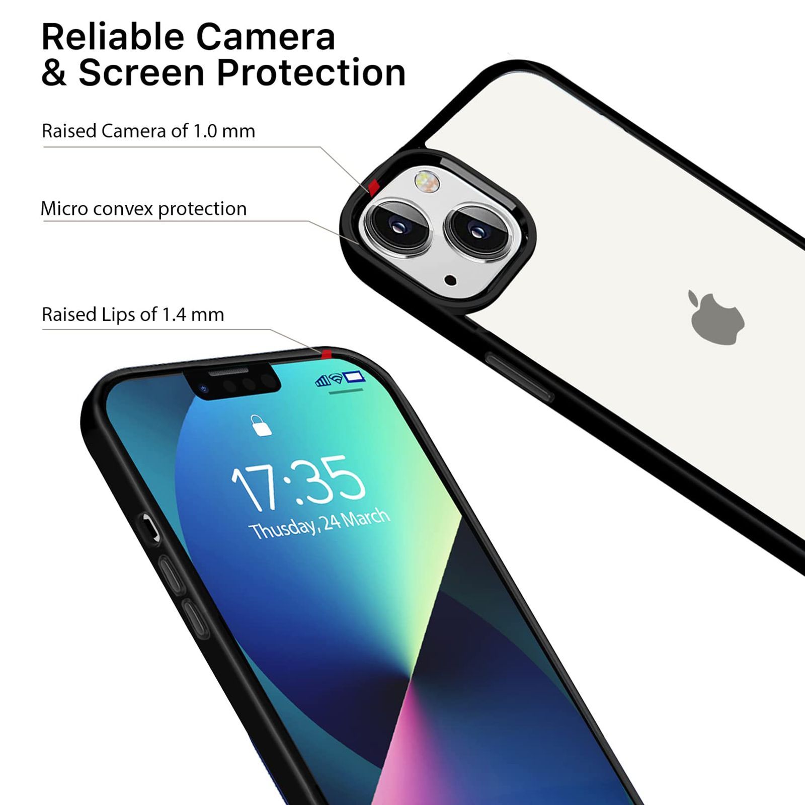 GRIPP Clarion Soft Polycarbonate Back Cover for Apple iPhone 14 Pro Max (Wireless Charging Compatible, Black)_6