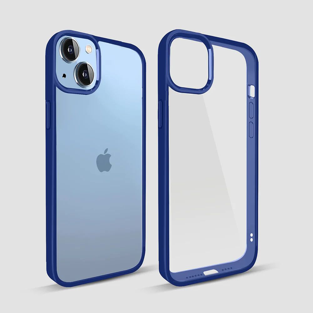 GRIPP Clarion Hard & Soft Polycarbonate Back Case for Apple iPhone 14 Plus (Shock Proof, Clear Blue)_7