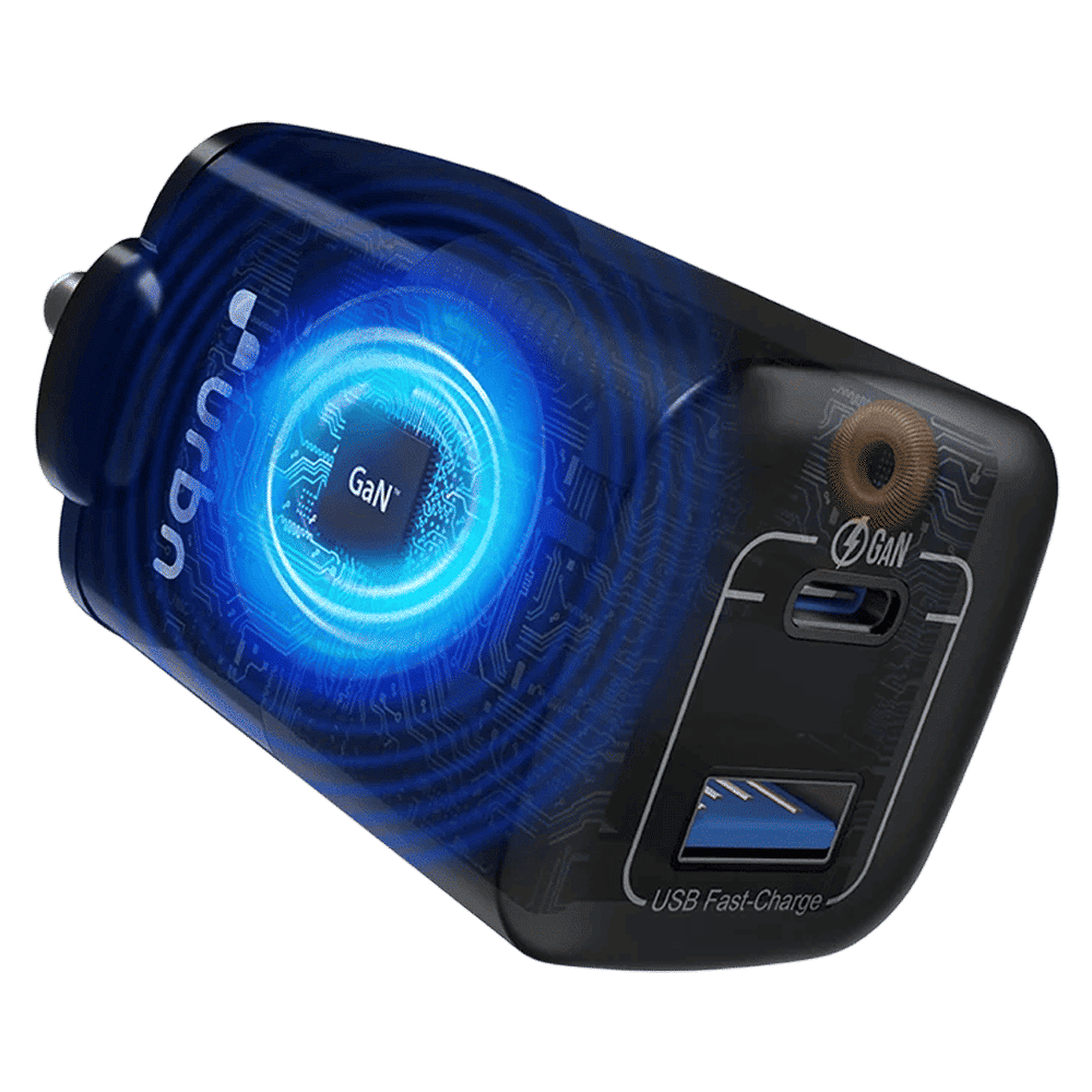 urbn Nano Bolt 65W Type A & Type C 2-Port Fast Charger (Adapter Only, GaN Pro Technology, Black)_4