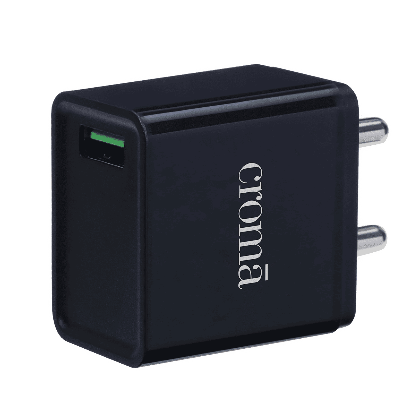 Croma 18W Type A Fast Charger (Adapter Only, Smart IC Technology, Black)_1
