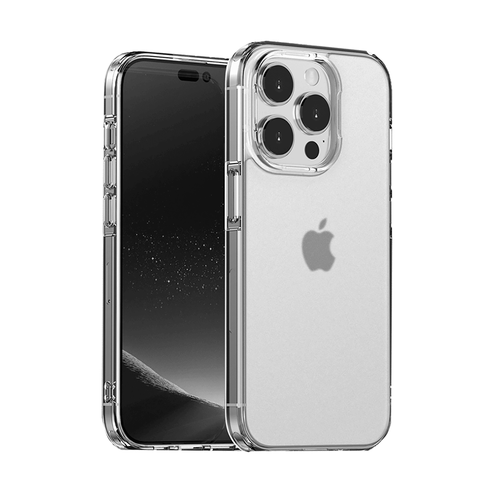 in base Cosmos Frost Back Cover for Apple iPhone 14 Pro (Anti-Microbial Body, Clear)_1