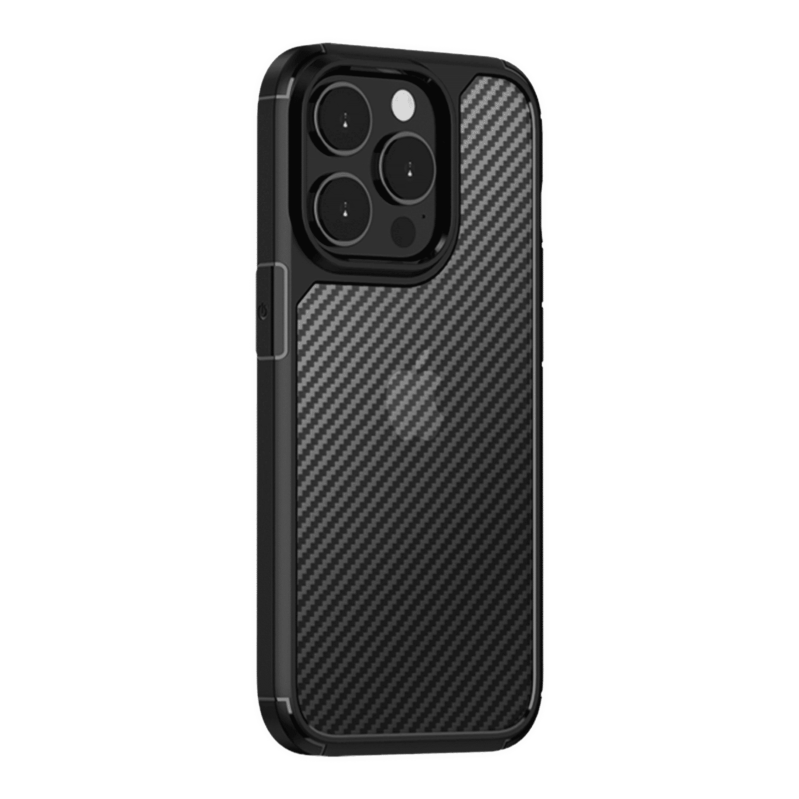 in base Carbon Shield Fiber Back Cover for Apple iPhone 14 Pro (Anti-Slip Grip, Black)_3