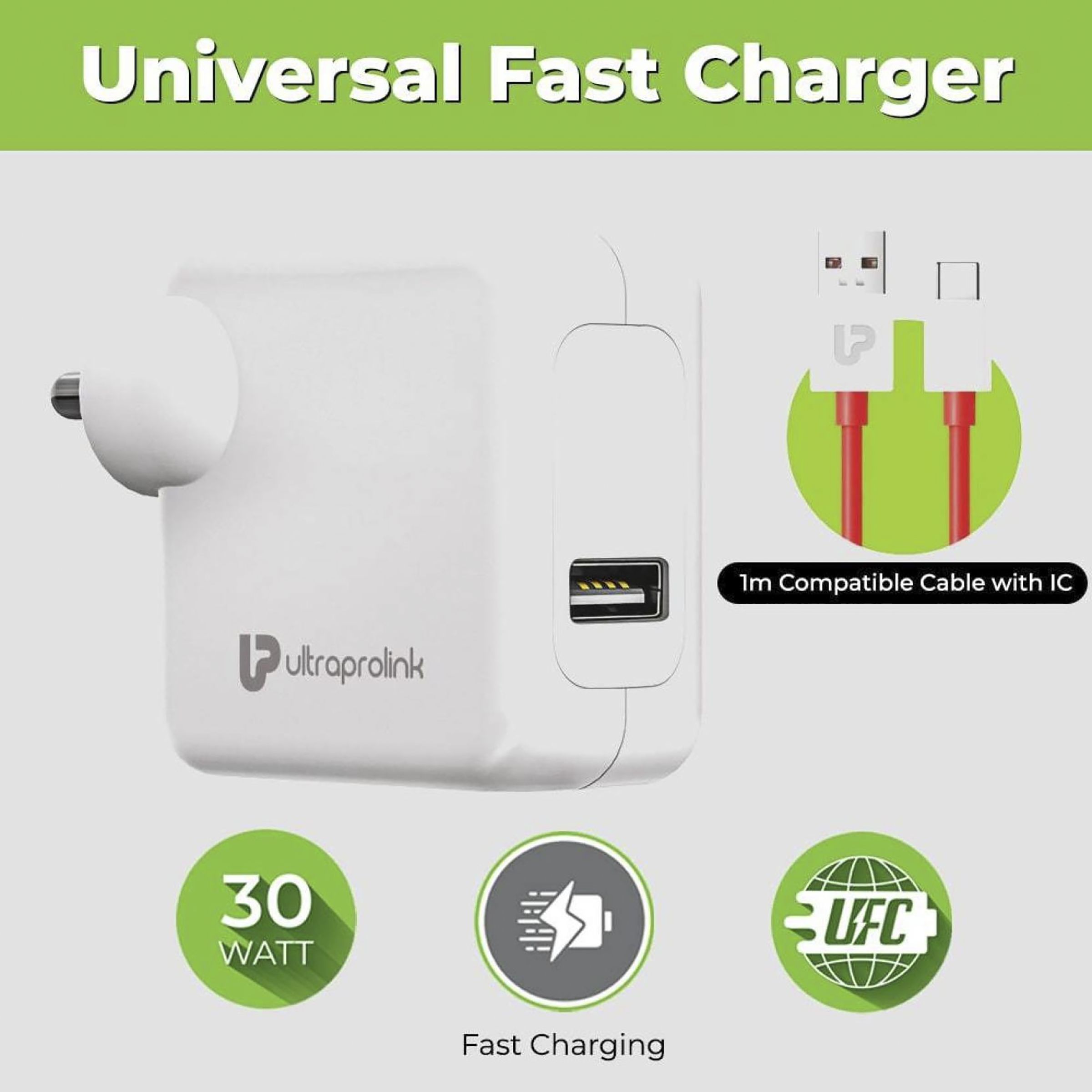 ultraprolink Boost 3W Type A Fast Charger (Type A to Type C, Multi-Layer Protection, White) ultraprolink Boost 3W Type A Fast Charger (Type A to Type C, Multi-Layer Protection, White)_7