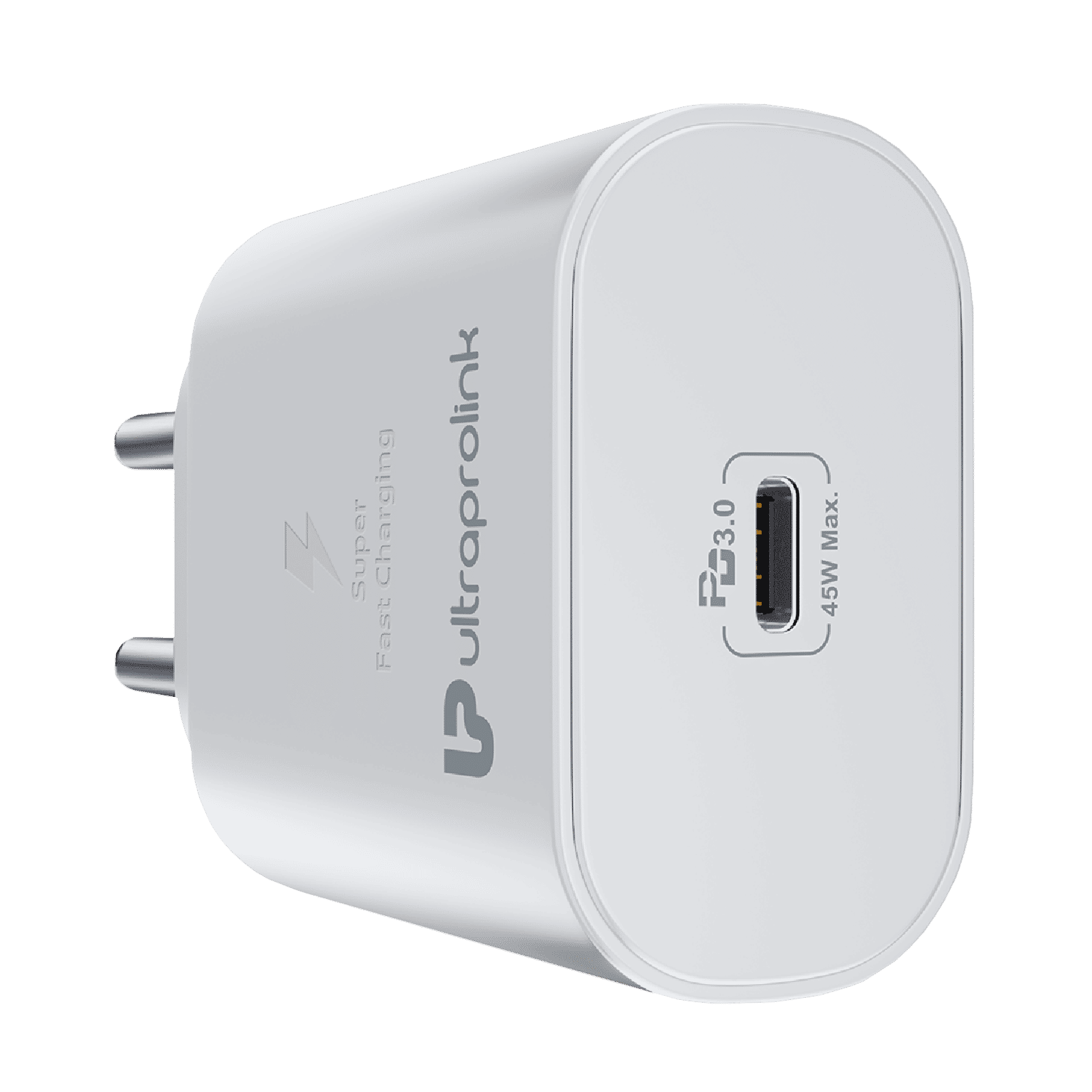 ultraprolink Boost 45W Type C Fast Charger (Type C to Type C, Multi-Layer Protection, White)_15