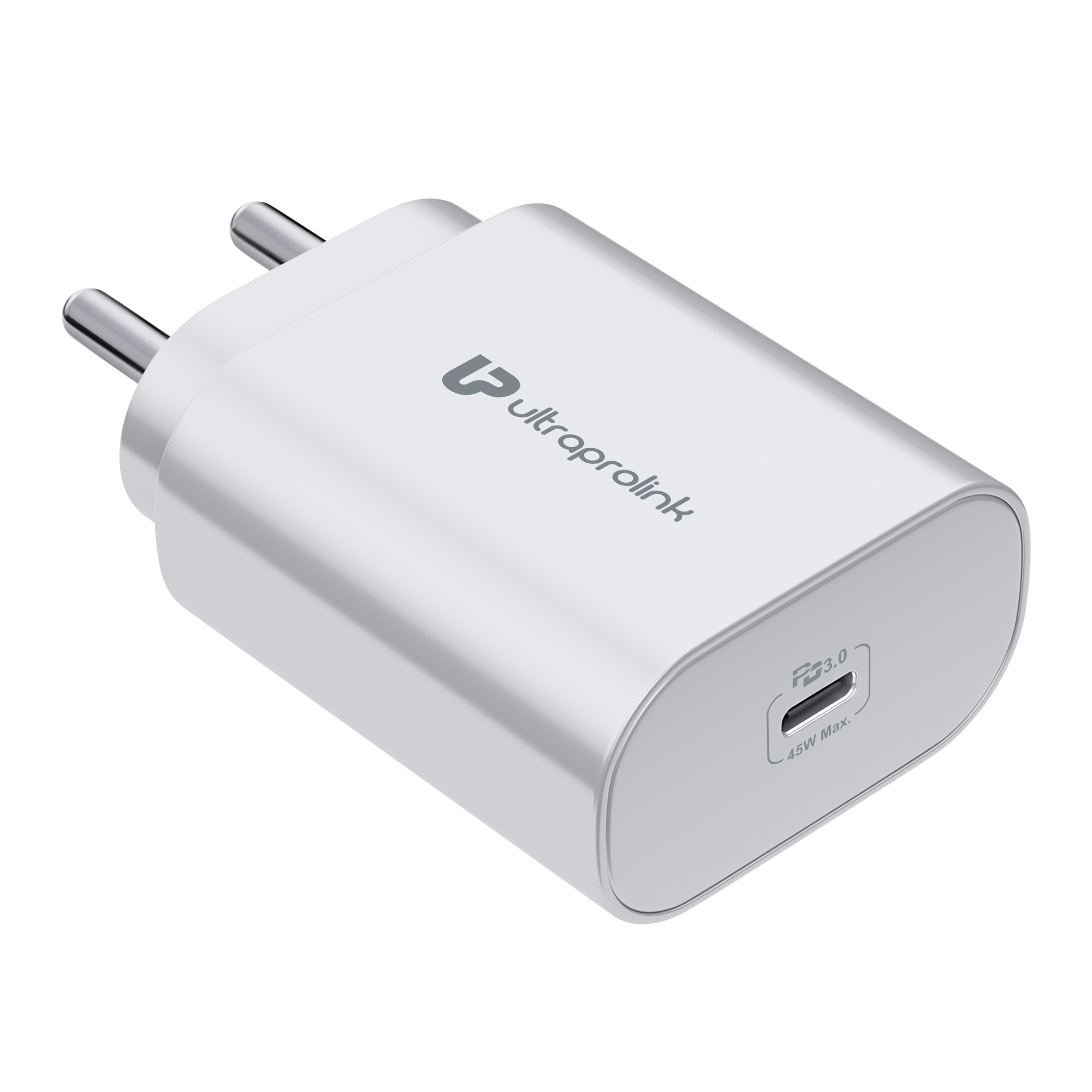 ultraprolink Boost 45W Type C Fast Charger (Type C to Type C, Multi-Layer Protection, White)_5