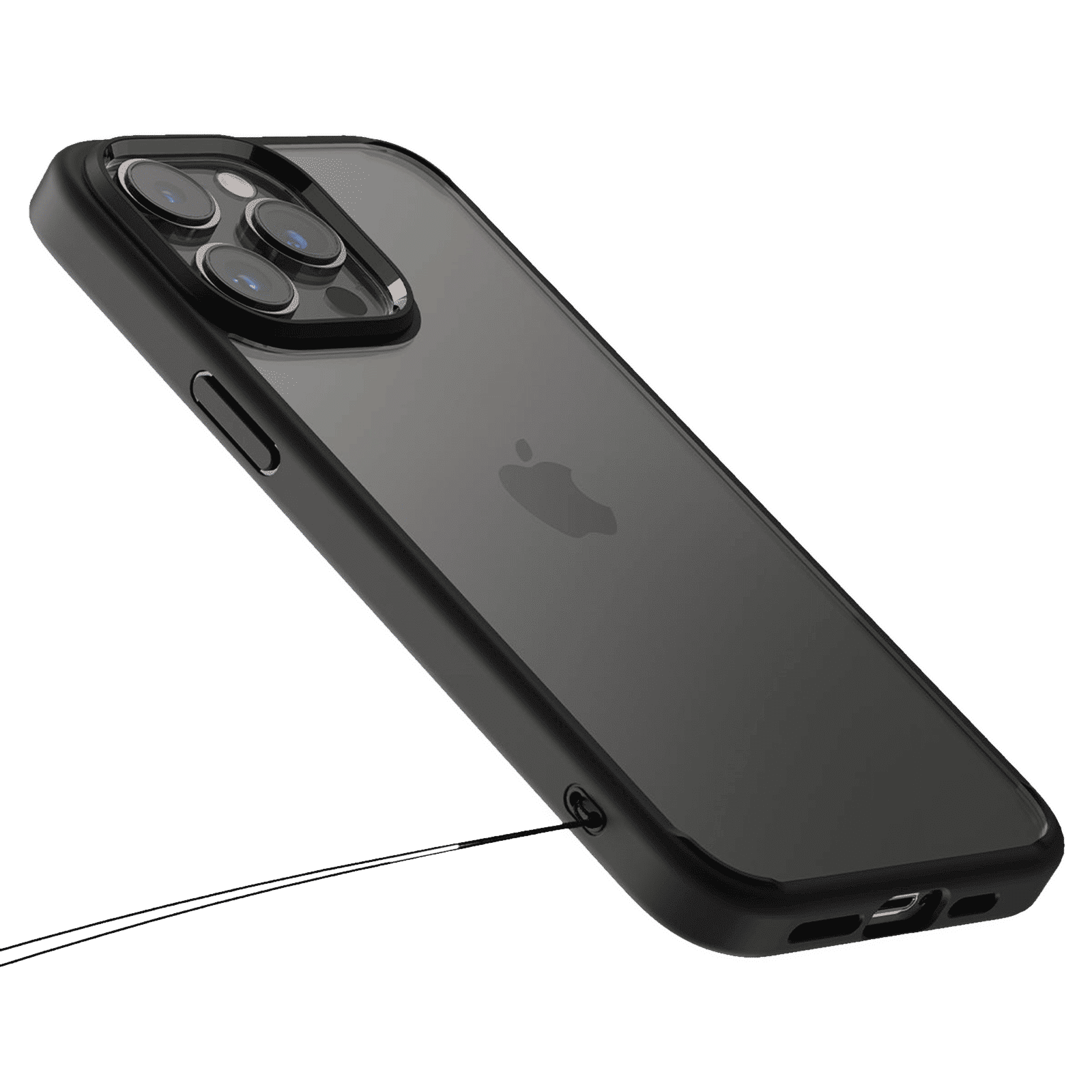 spigen Ultra Hybrid TPU & Polycarbonate Back Case for Apple iPhone 14 Pro Max (Wireless Charging Compatible, Matte Black)_10