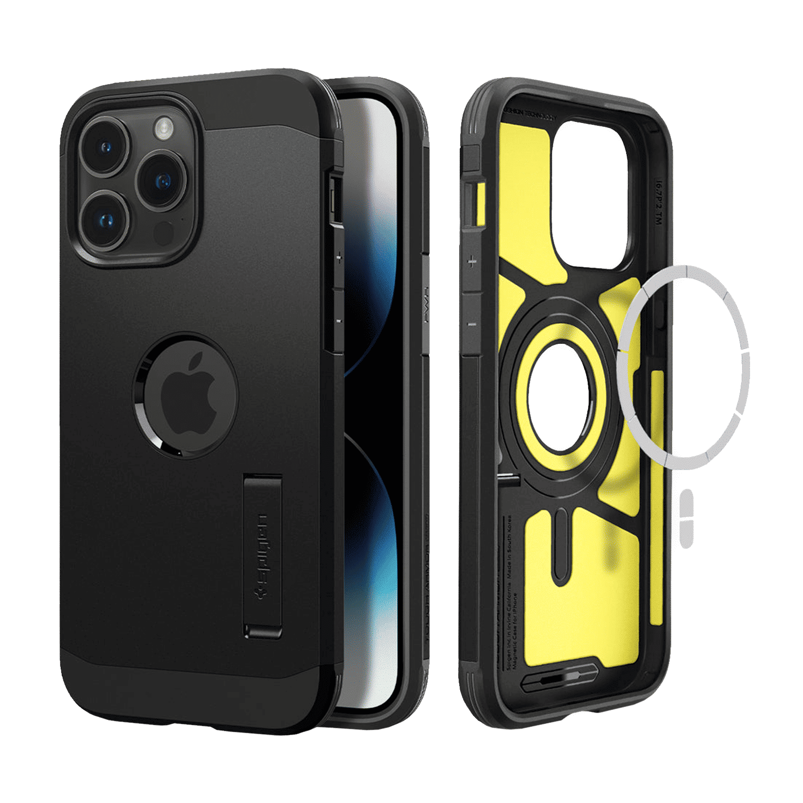 spigen Tough Armor MagFit TPU & Polycarbonate Back Case for Apple iPhone 14 Pro Max (Wireless Charging Compatible, Black) spigen Tough Armor MagFit TPU & Polycarbonate Back Case for Apple iPhone 14 Pro Max (Wireless Charging Compatible, Black)_1