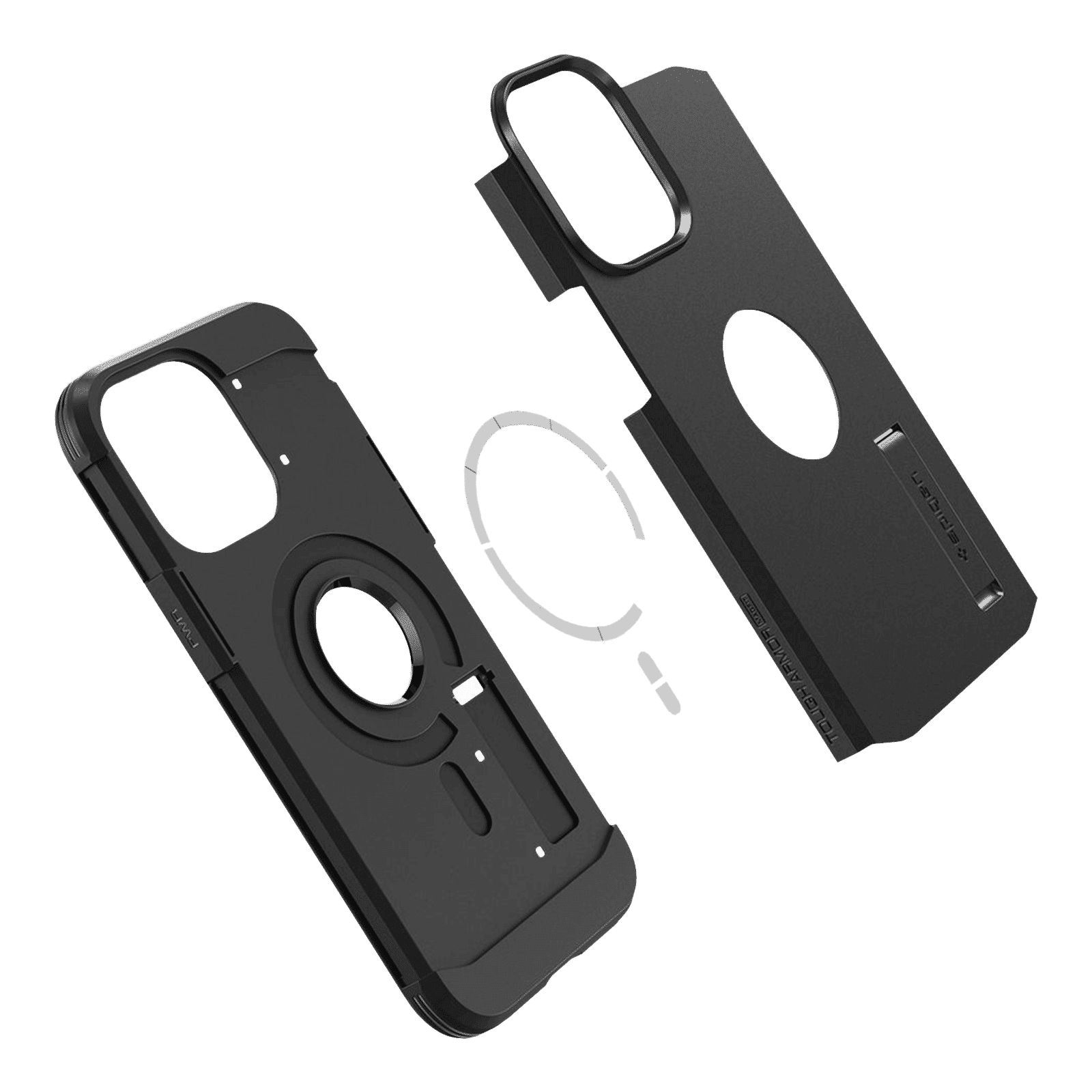 spigen Tough Armor MagFit TPU & Polycarbonate Back Case for Apple iPhone 14 Pro Max (Wireless Charging Compatible, Black) spigen Tough Armor MagFit TPU & Polycarbonate Back Case for Apple iPhone 14 Pro Max (Wireless Charging Compatible, Black)_9