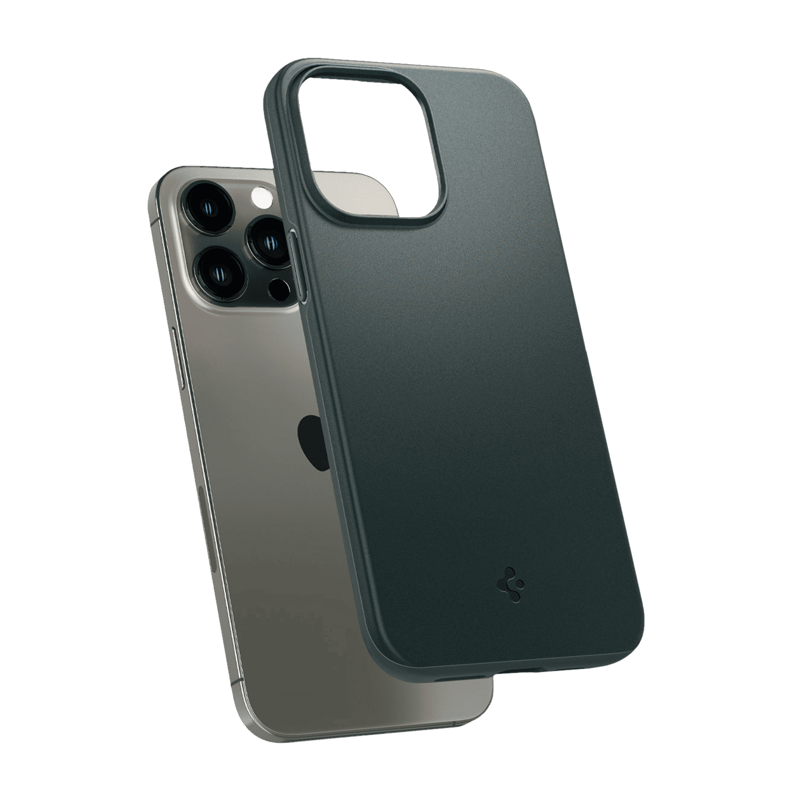 spigen Thin Fit TPU & Polycarbonate Back Case for Apple iPhone 14 Pro Max (Wireless Charging Compatible, Abyss Green)_10