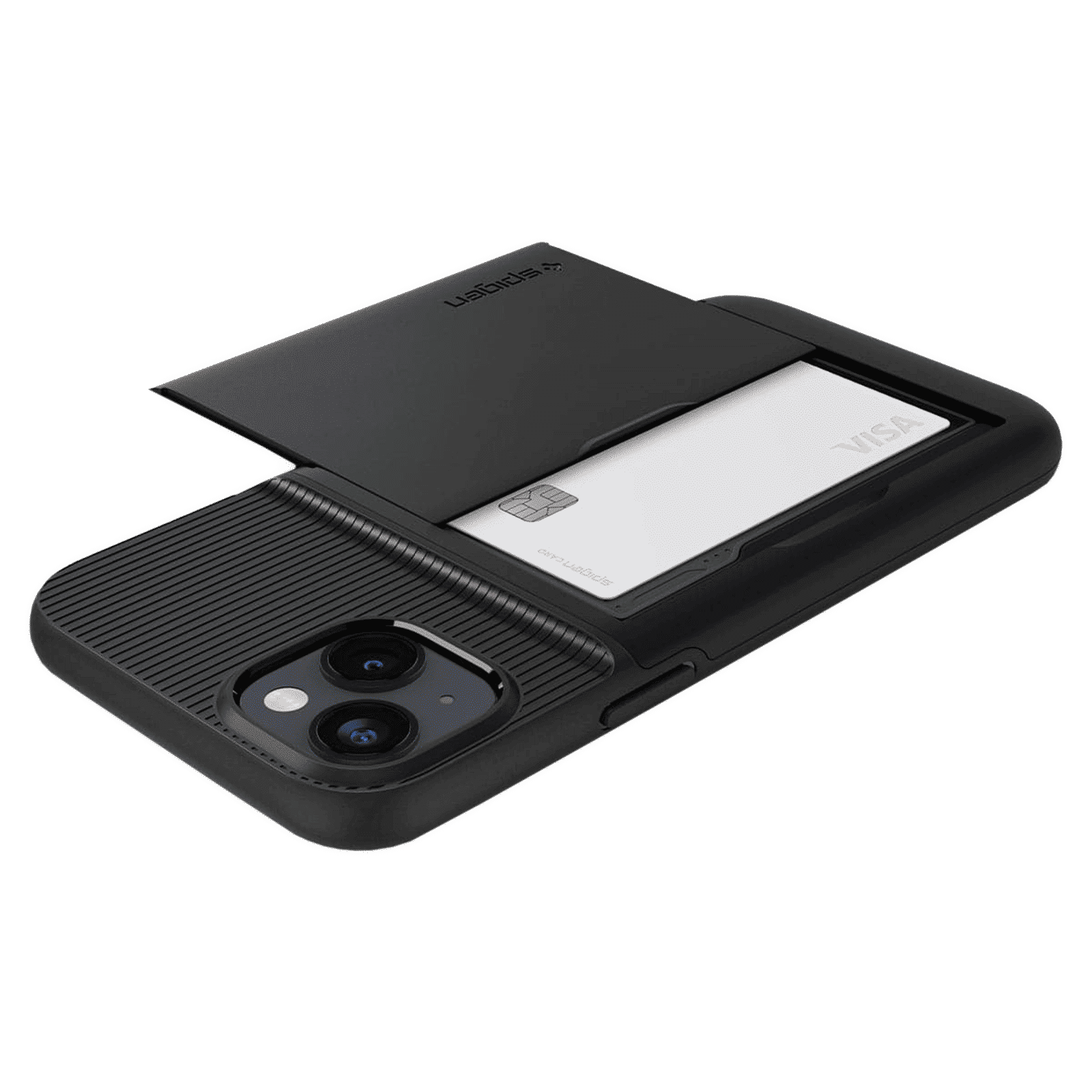 spigen Slim Armor CS TPU & Polycarbonate Back Case for Apple iPhone 14 Plus (Air Cushion Technology, Black)_6