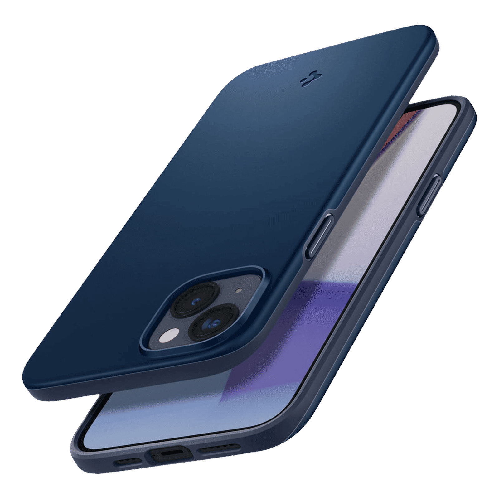 spigen Thin Fit TPU & Polycarbonate Back Case for Apple iPhone 14 Plus (Wireless Charging Compatible, Navy Blue) spigen Thin Fit TPU & Polycarbonate Back Case for Apple iPhone 14 Plus (Wireless Charging Compatible, Navy Blue)_13