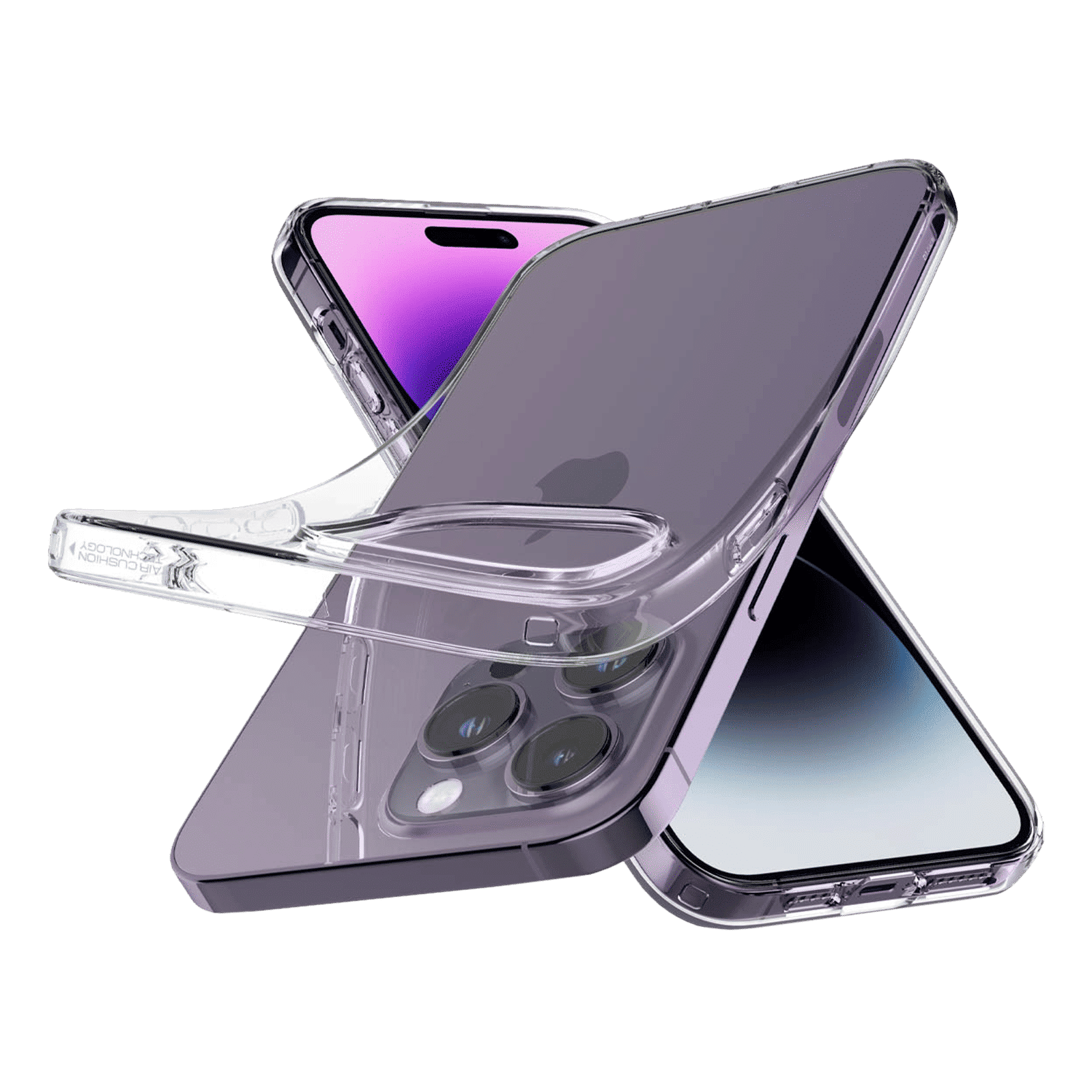 spigen Liquid Crystal TPU Back Case for Apple iPhone 14 Pro (Wireless Charging Compatible, Crystal Clear)_5