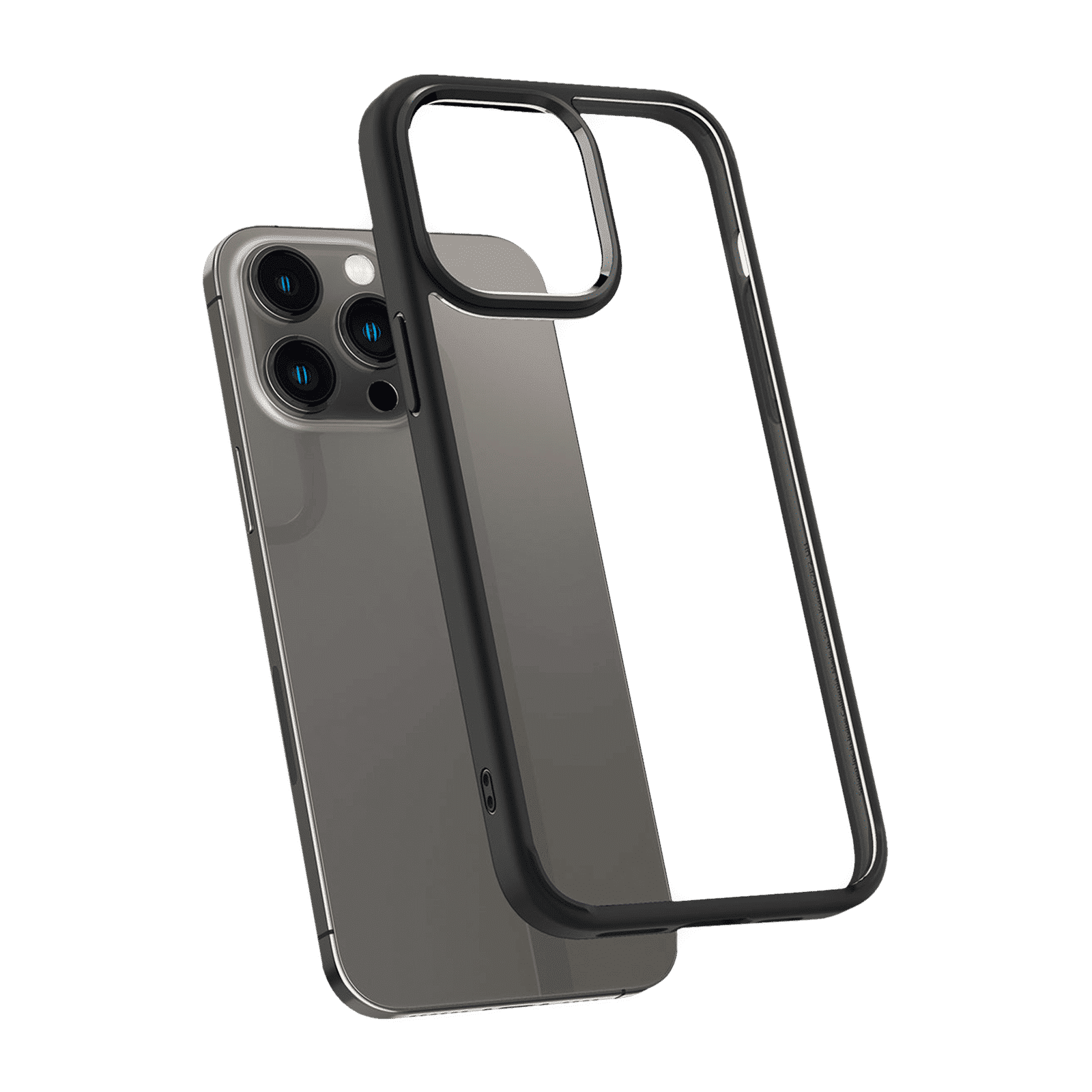 spigen Ultra Hybrid TPU & Polycarbonate Back Case for Apple iPhone 14 Pro (Wireless Charging Compatible, Matte Black)_9