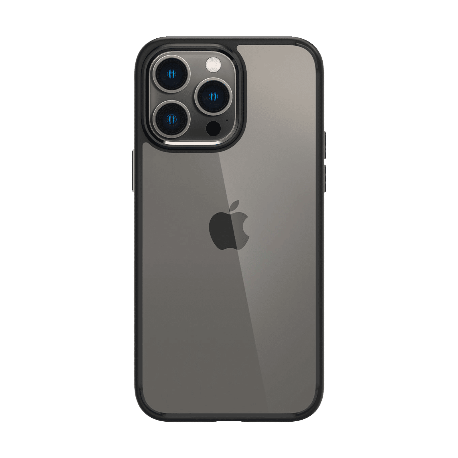 spigen Ultra Hybrid TPU & Polycarbonate Back Case for Apple iPhone 14 Pro (Wireless Charging Compatible, Matte Black)_3