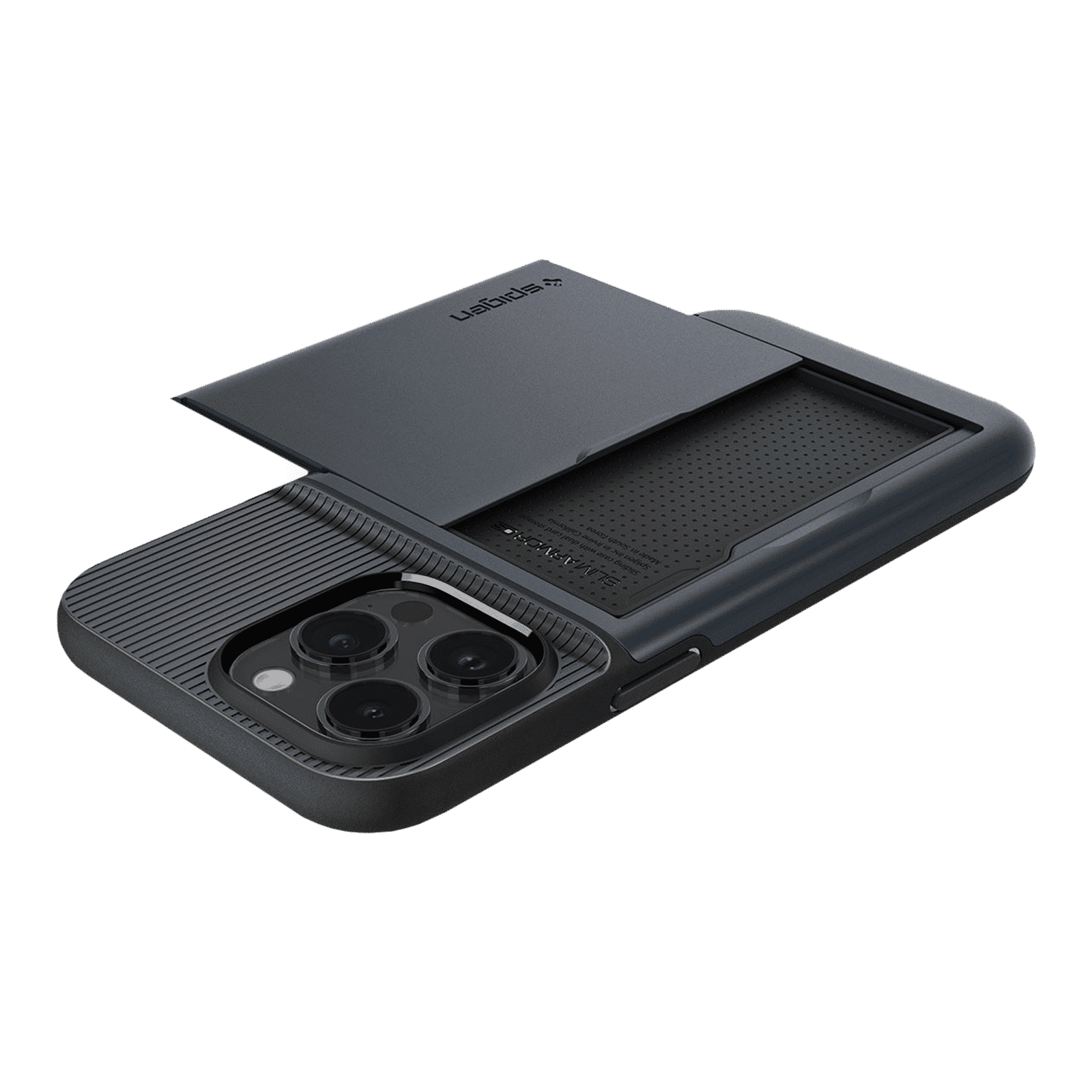 spigen Slim Armor CS TPU & Polycarbonate Back Case for Apple iPhone 14 Pro (Air Cushion Technology, Metal Slate) spigen Slim Armor CS TPU & Polycarbonate Back Case for Apple iPhone 14 Pro (Air Cushion Technology, Metal Slate)_11