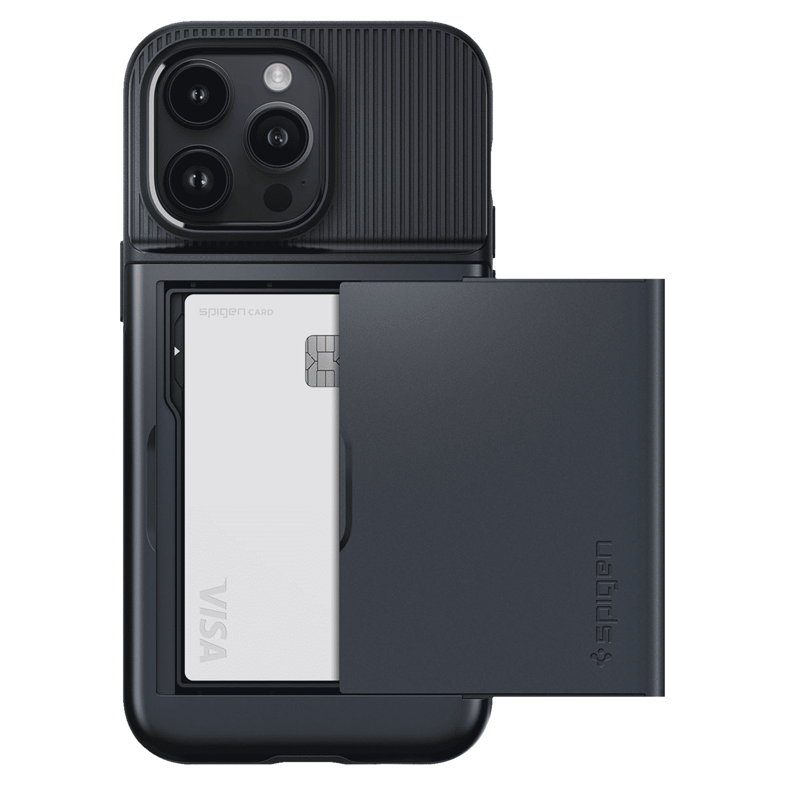 spigen Slim Armor CS TPU & Polycarbonate Back Case for Apple iPhone 14 Pro (Air Cushion Technology, Metal Slate) spigen Slim Armor CS TPU & Polycarbonate Back Case for Apple iPhone 14 Pro (Air Cushion Technology, Metal Slate)_17