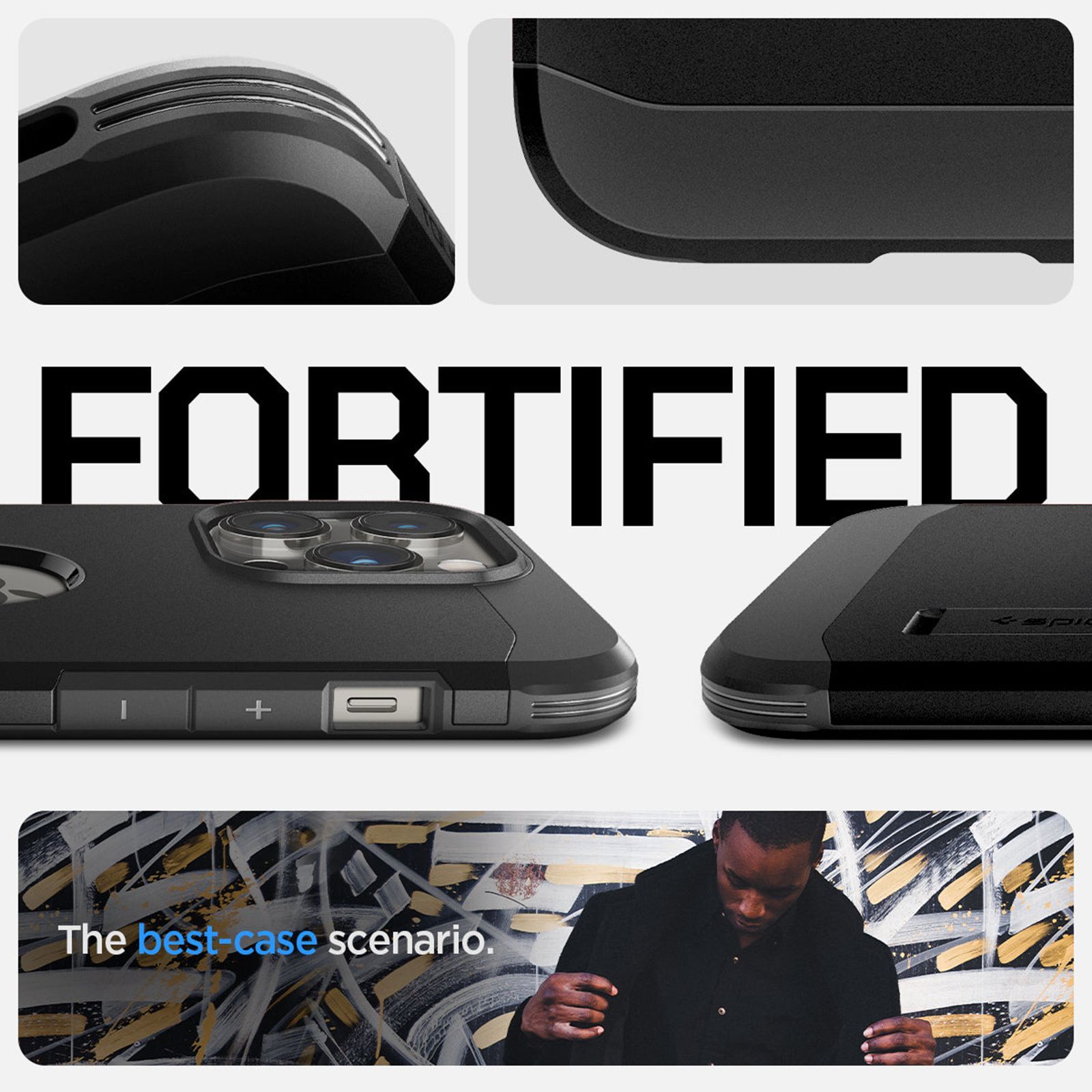 spigen Tough Armor MagFit TPU & Polycarbonate Back Case for Apple iPhone 14 Pro (Wireless Charging Compatible, Black) spigen Tough Armor MagFit TPU & Polycarbonate Back Case for Apple iPhone 14 Pro (Wireless Charging Compatible, Black)_18