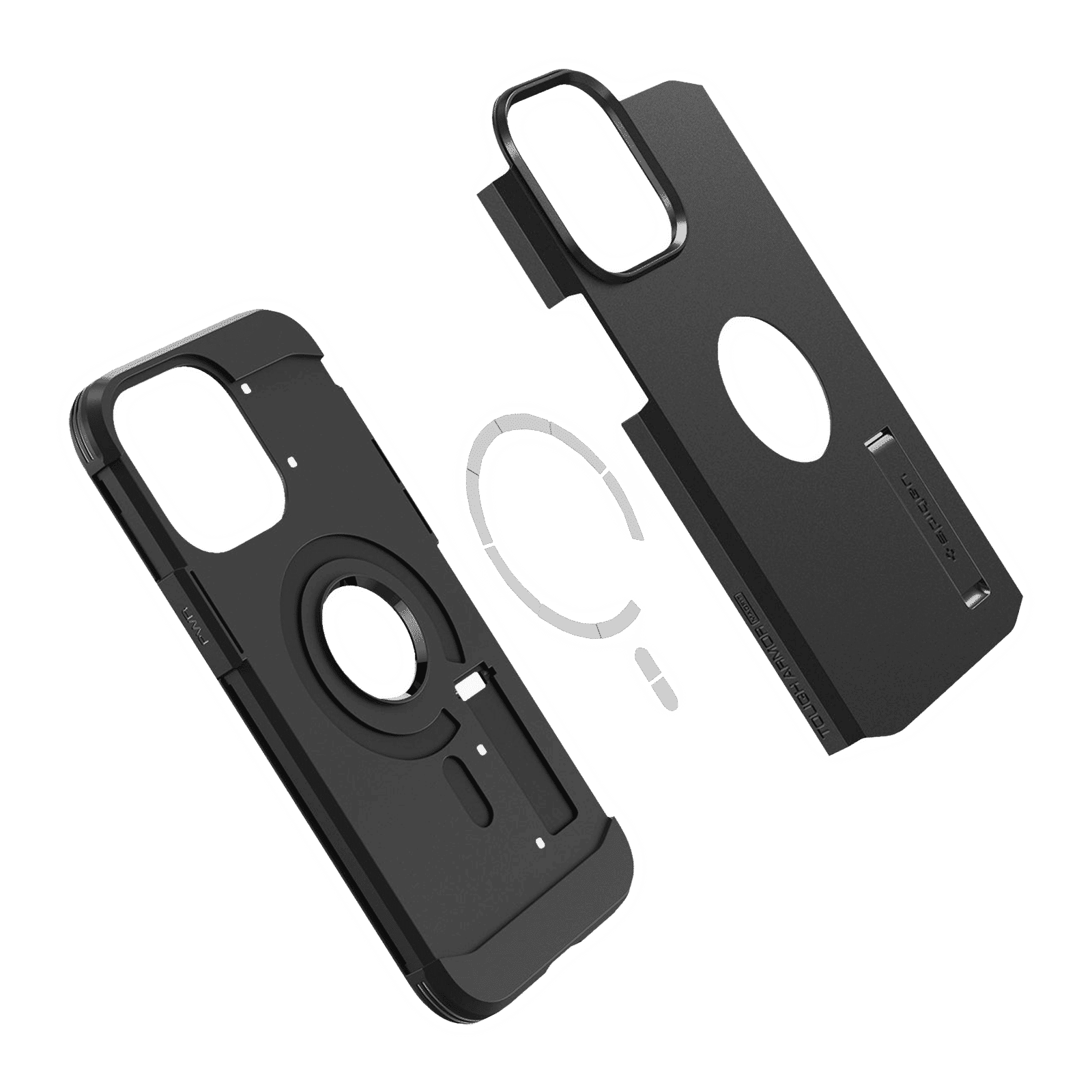 spigen Tough Armor MagFit TPU & Polycarbonate Back Case for Apple iPhone 14 Pro (Wireless Charging Compatible, Black) spigen Tough Armor MagFit TPU & Polycarbonate Back Case for Apple iPhone 14 Pro (Wireless Charging Compatible, Black)_8