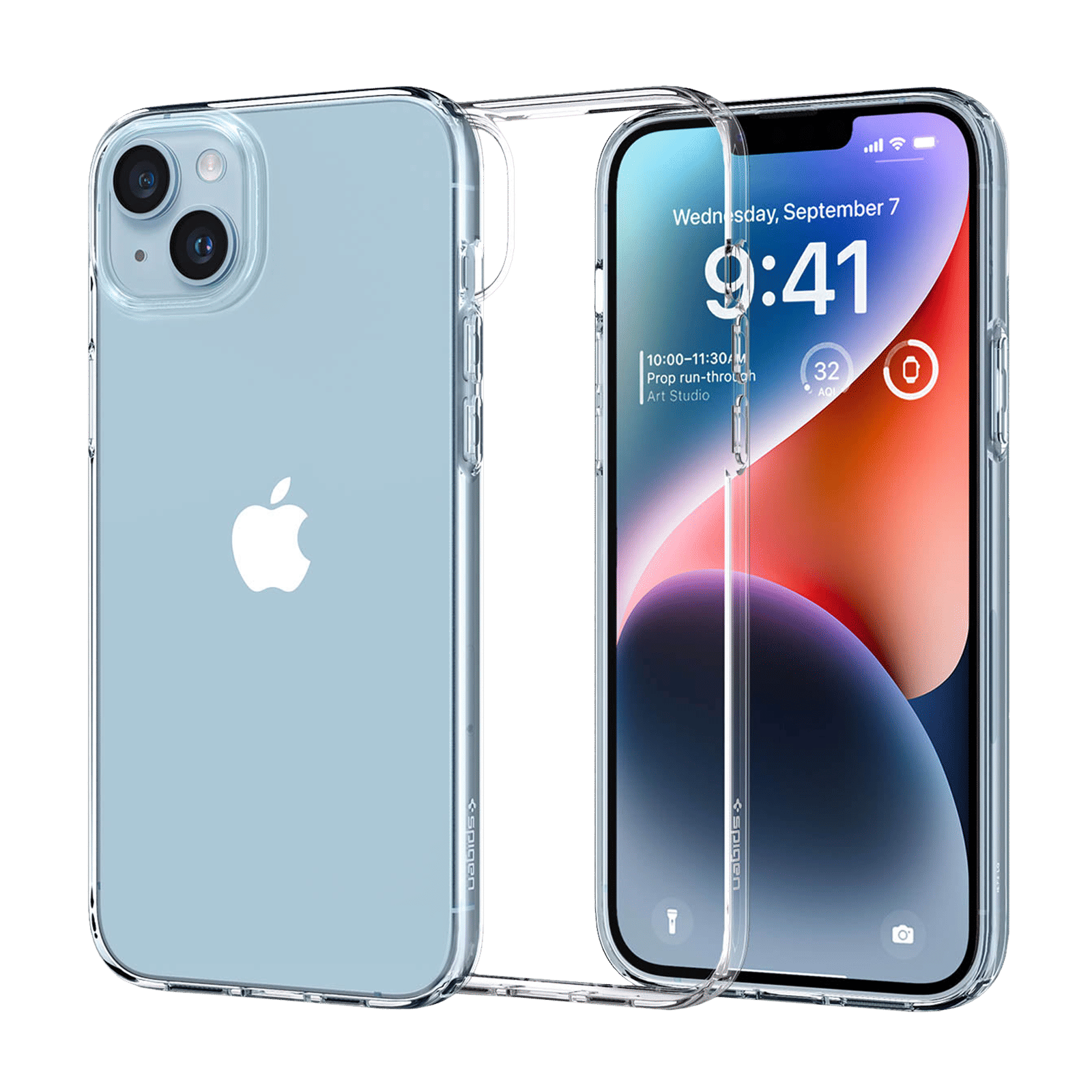 spigen Liquid Crystal TPU Back Case for Apple iPhone 14 (Wireless Charging Compatible, Crystal Clear)_1