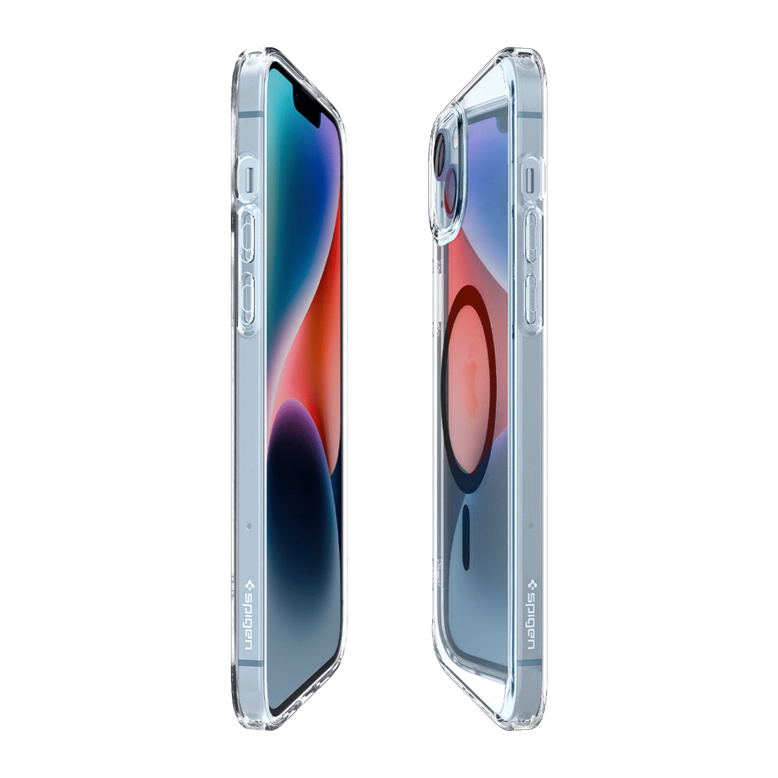 spigen Ultra Hybrid MagFit TPU & Polycarbonate Back Case for Apple iPhone 14 (Wireless Charging Compatible, Clear)_14