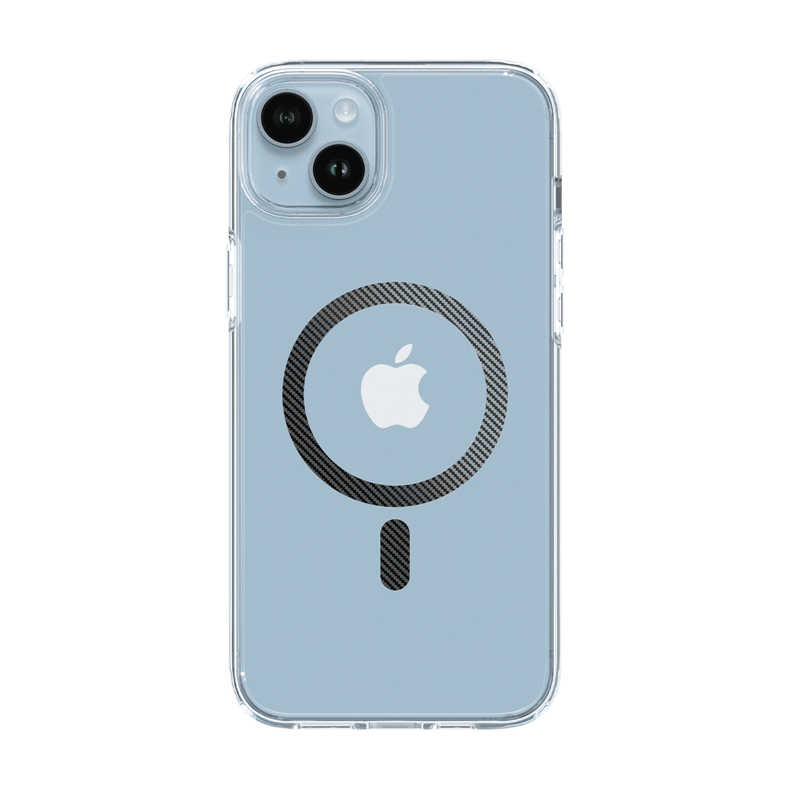 spigen Ultra Hybrid MagFit TPU & Polycarbonate Back Case for Apple iPhone 14 (Wireless Charging Compatible, Clear)_3