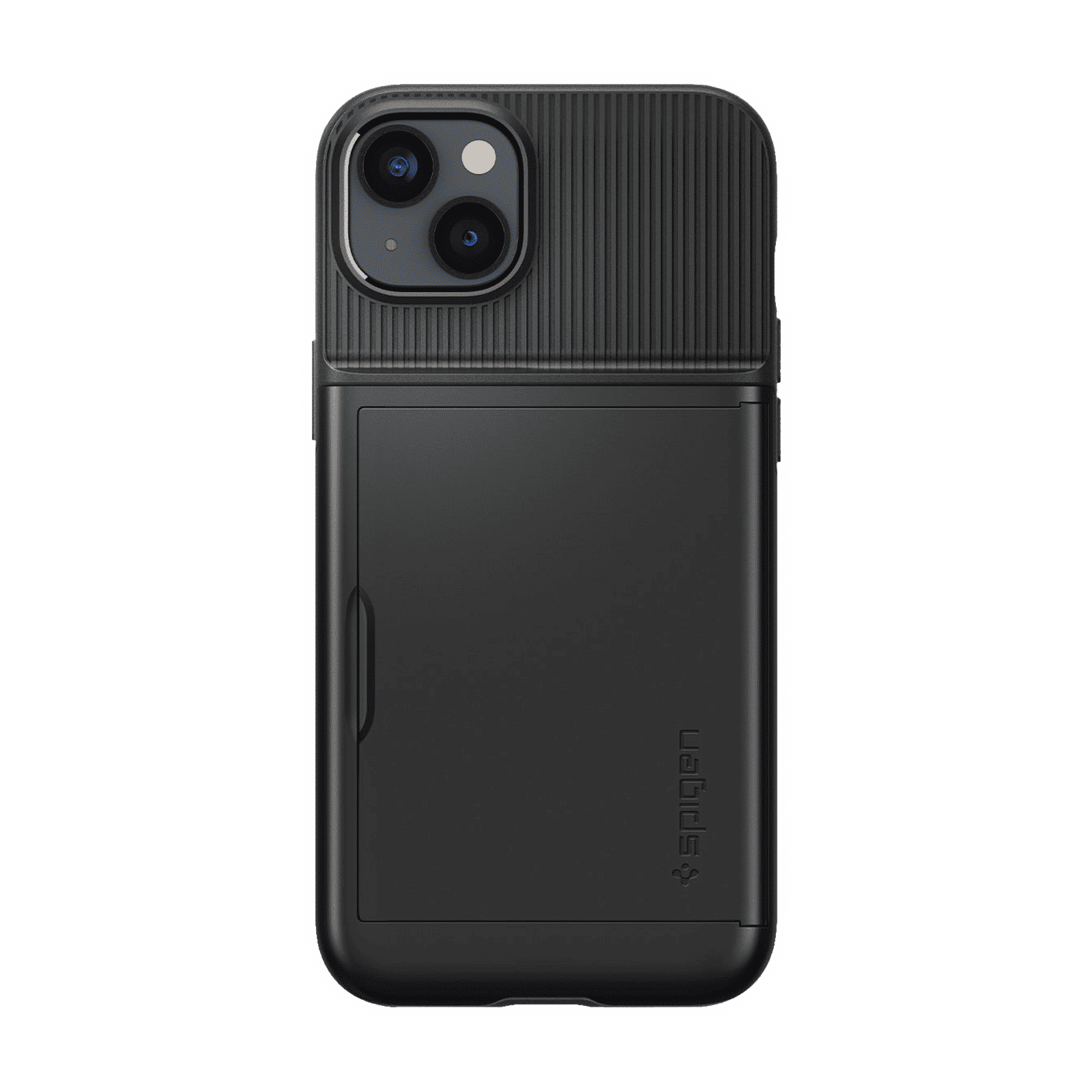 spigen Slim Armor CS TPU & Polycarbonate Back Case for Apple iPhone 14 (Air Cushion Technology, Black)_3