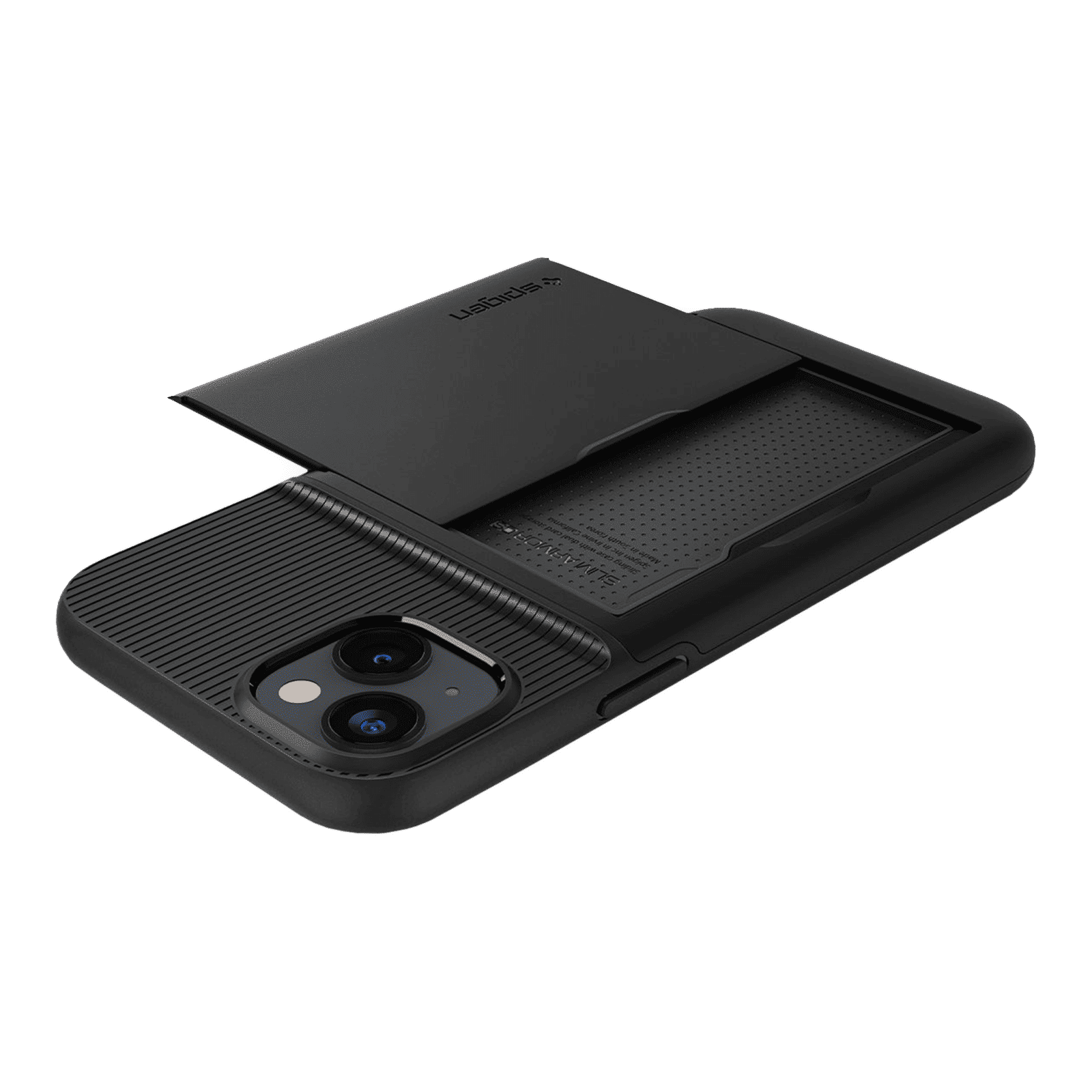 spigen Slim Armor CS TPU & Polycarbonate Back Case for Apple iPhone 14 (Air Cushion Technology, Black)_7