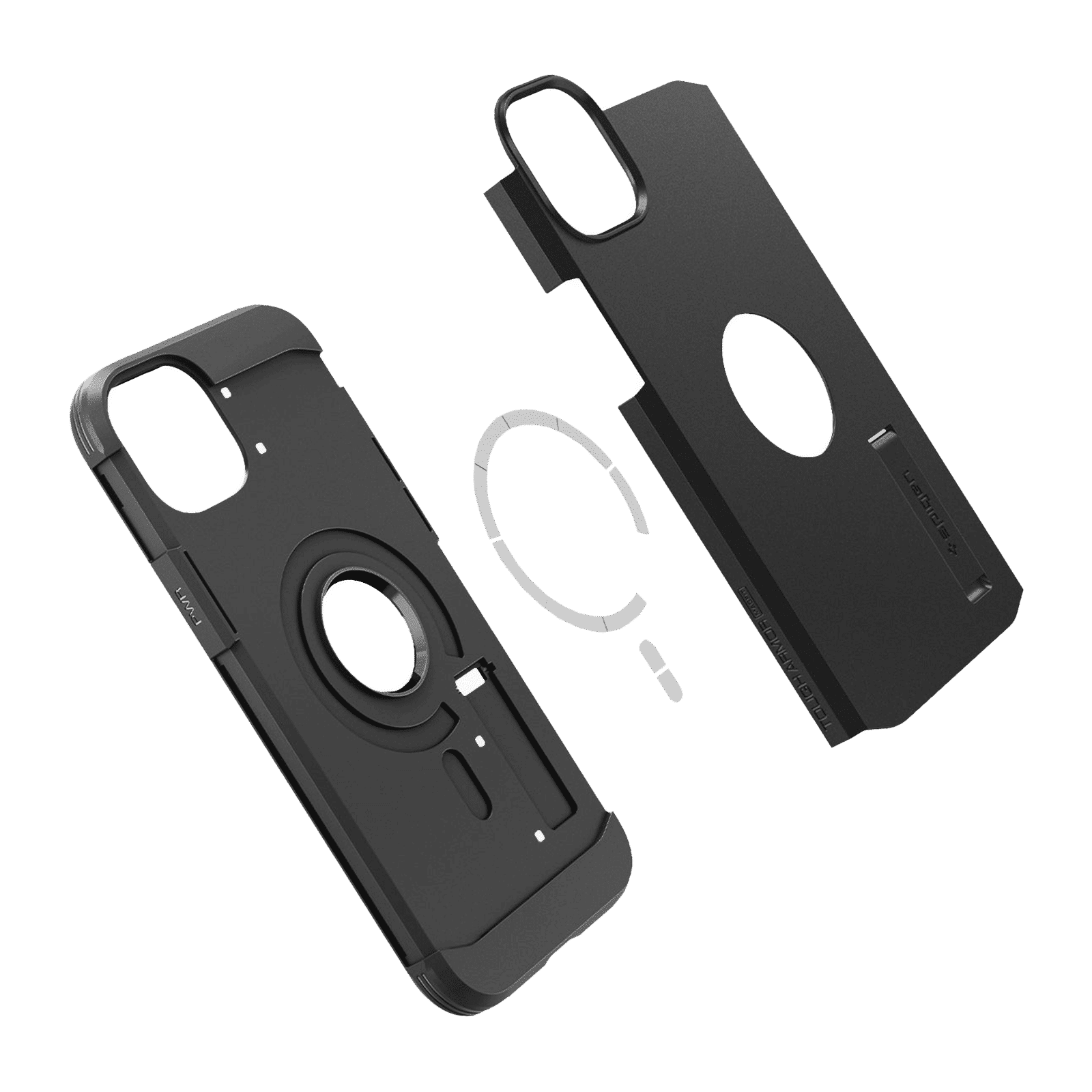 spigen Tough Armor MagFit TPU & Polycarbonate Back Case for Apple iPhone 14 (Wireless Charging Compatible, Black)_13