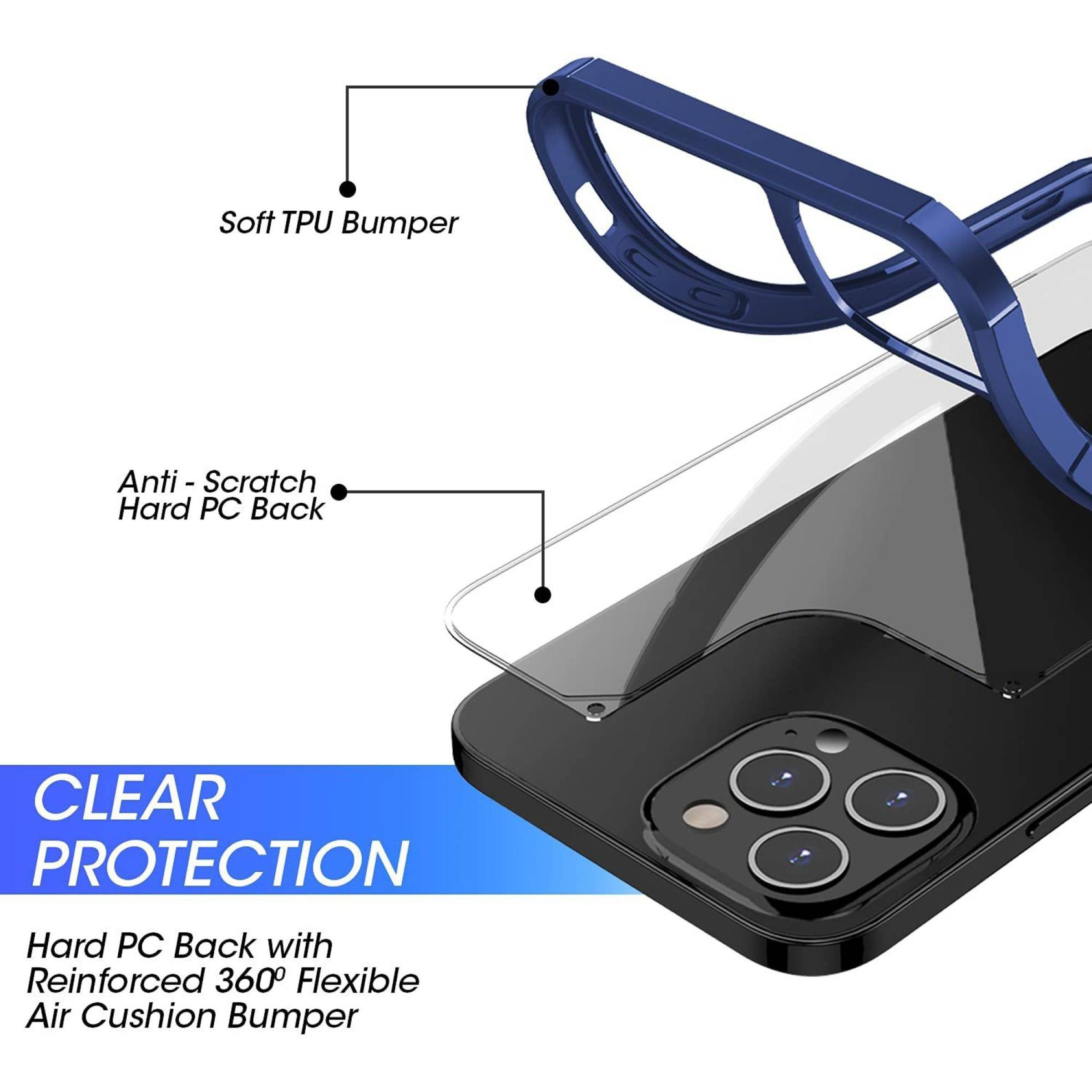 GRIPP Defender Hard TPU, Polycarbonate Back Case for Apple iPhone 14 Pro Max (Drop Protection, Blue)_6