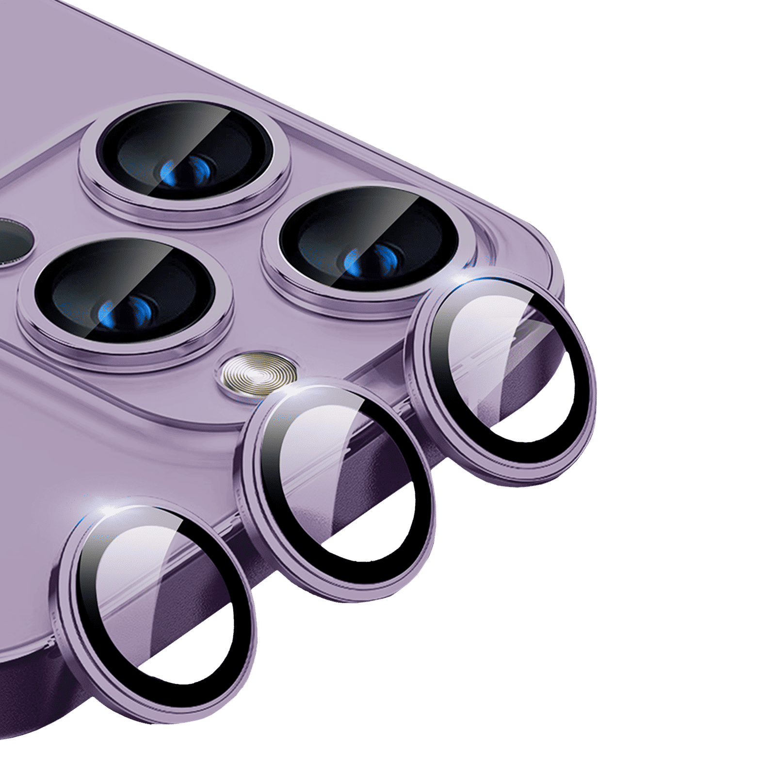GRIPP Focal Camera Lens Protector For iPhone 14 Pro/14 Pro Max (High Transparency, GR-FCLP3N1-PPL, Purple)_4