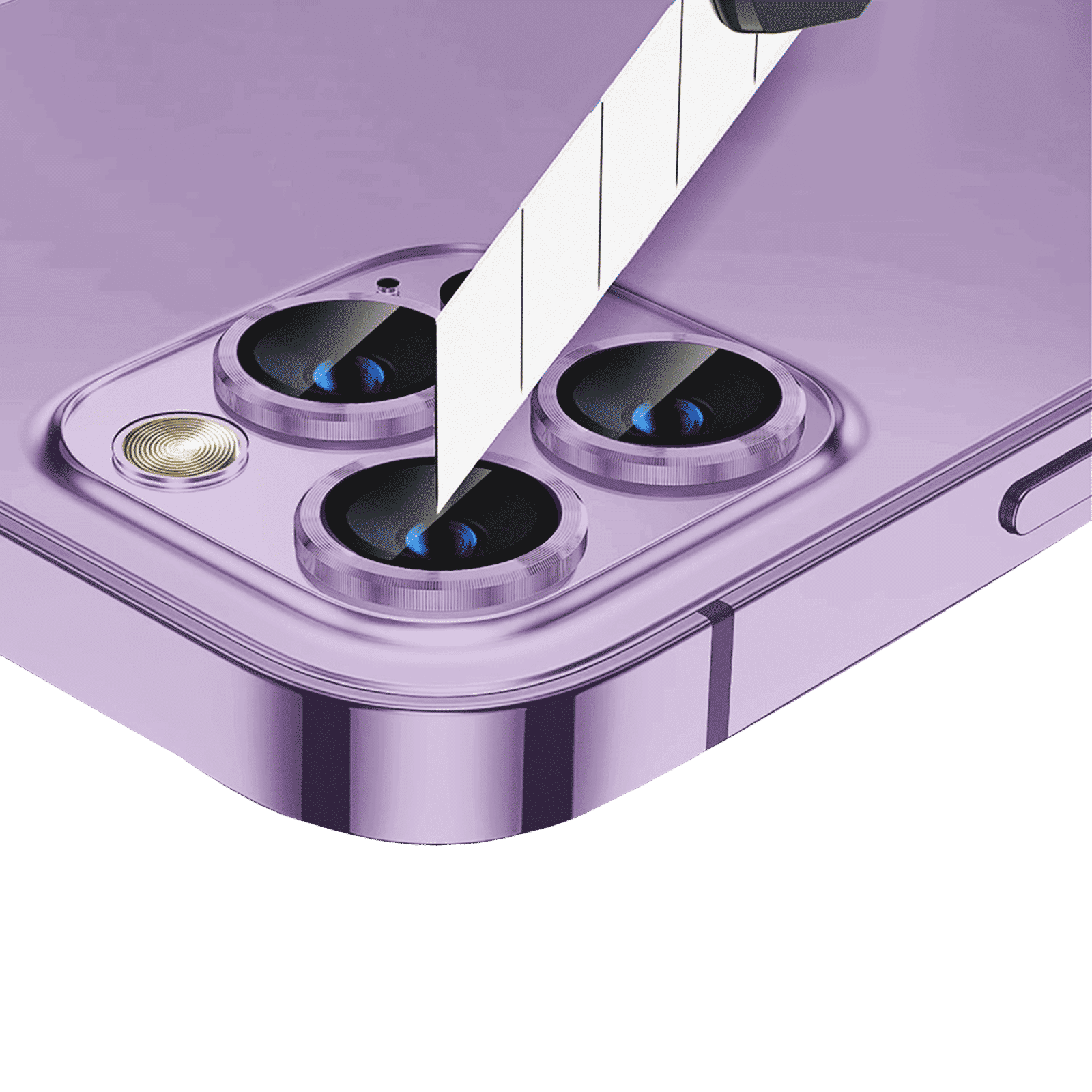 GRIPP Focal Camera Lens Protector For iPhone 14 Pro/14 Pro Max (High Transparency, GR-FCLP3N1-PPL, Purple)_6