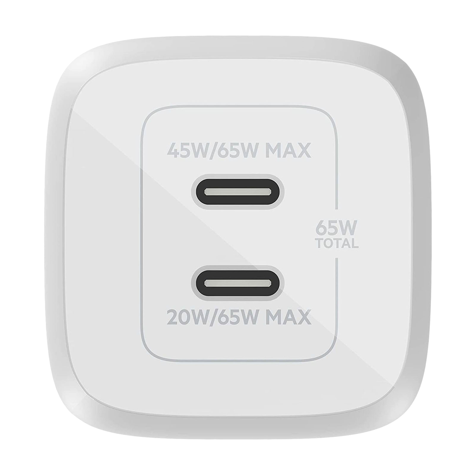 belkin BoostCharge Pro 65W Type C 2-Port Fast Charger (Adapter Only, Dynamic PPS Technology, White)_11