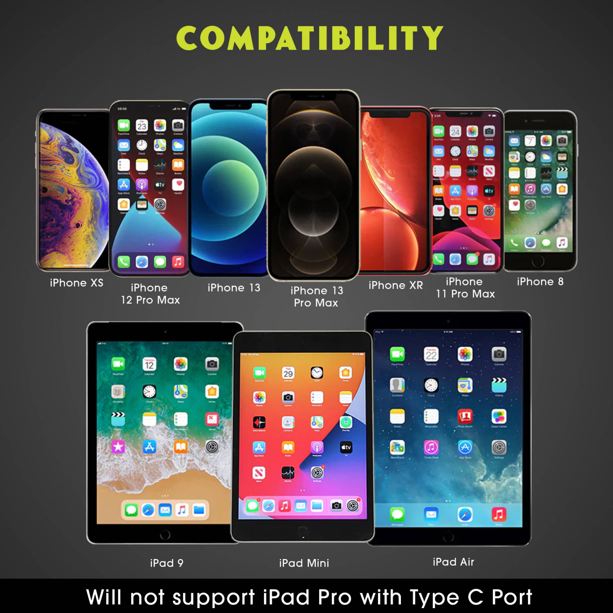 POWERUP Lightning Connector to 3.5mm Stereo 0.40 Feet (0.12 M) Cable (Inbuilt DAC Chip, Black)_8