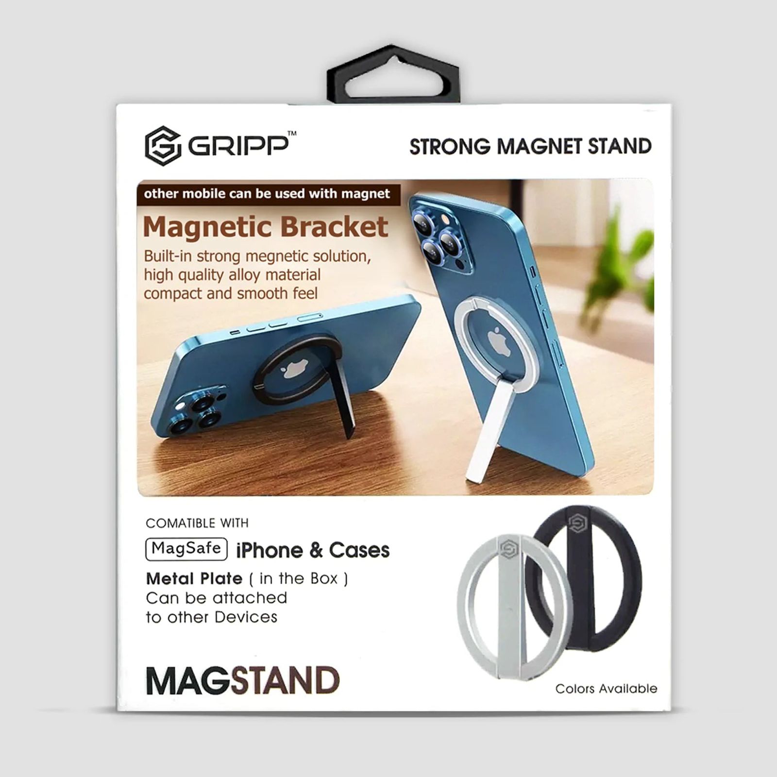 GRIPP MAG Mobile Stand For Apple iPhone 14 and 13 (MagSafe Compatible, Silver) GRIPP MAG Mobile Stand For Apple iPhone 14 and 13 (MagSafe Compatible, Silver)_7
