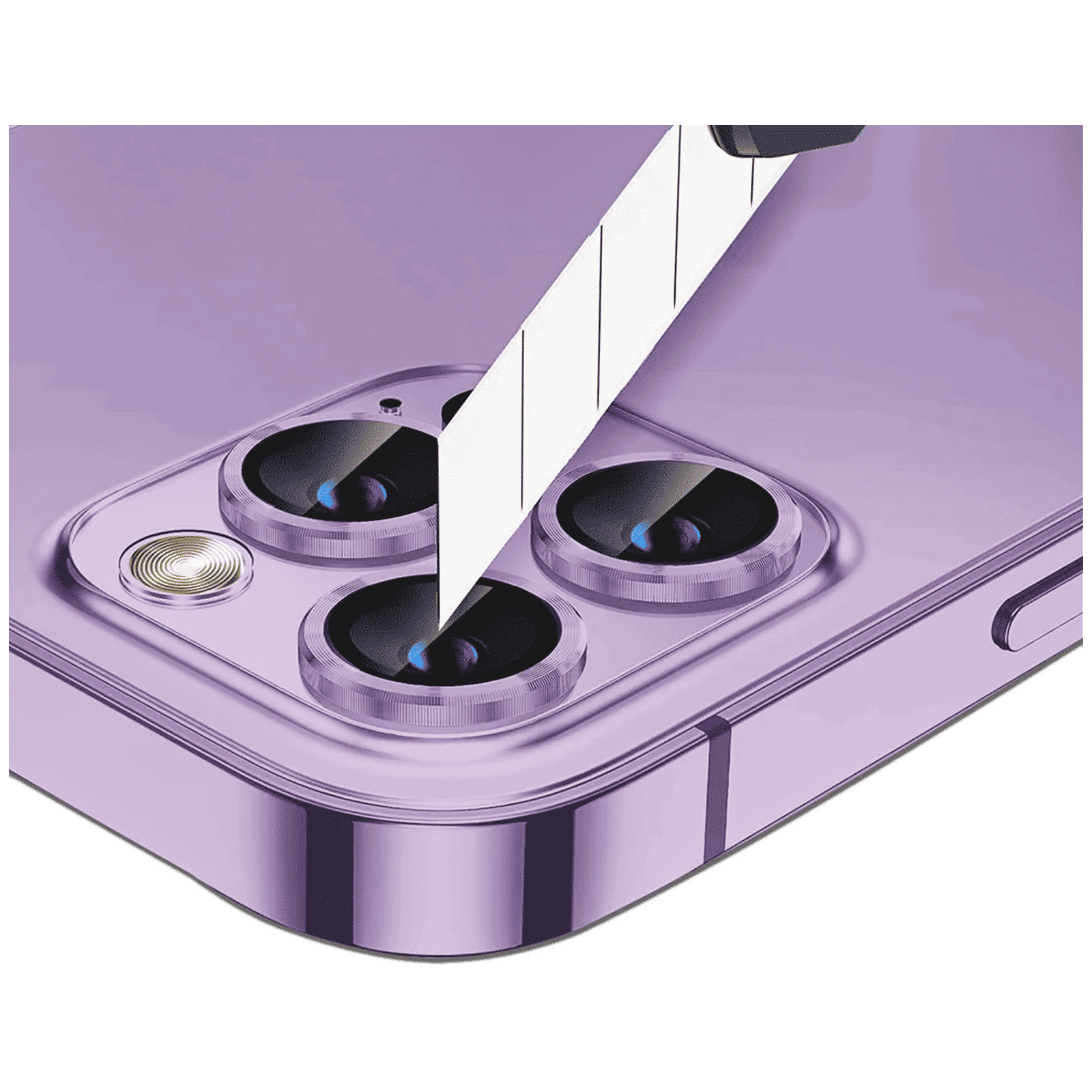 GRIPP 3N1 Focal Camera Lens Protector For iPhone 14 Pro (Ultra Thin HD Tempered Glass, GR-FCLP3N1-PPL, Purple)_3