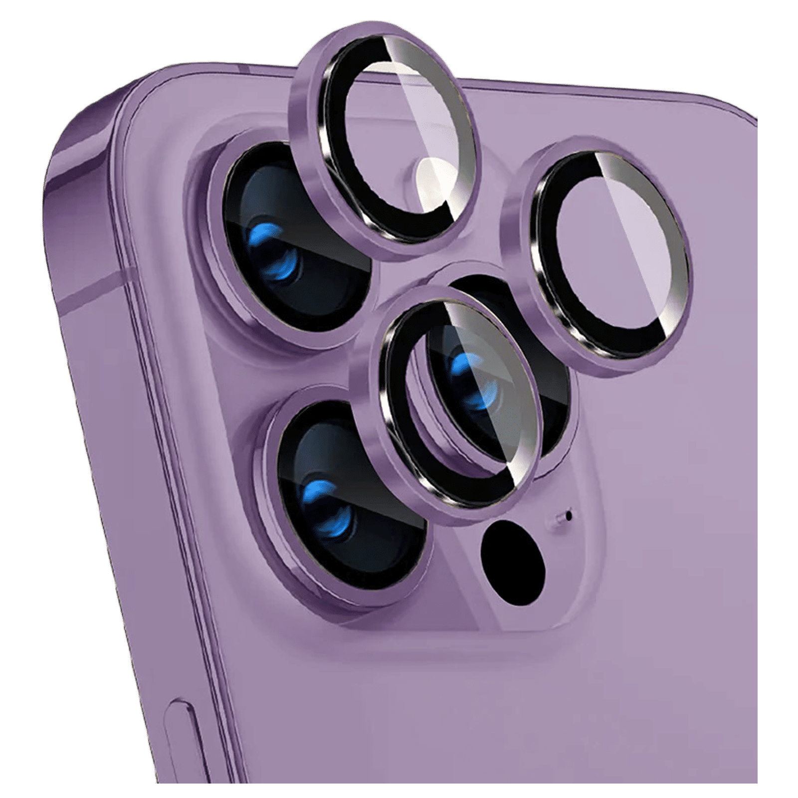 GRIPP 3N1 Focal Camera Lens Protector For iPhone 14 Pro (Ultra Thin HD Tempered Glass, GR-FCLP3N1-PPL, Purple)_1