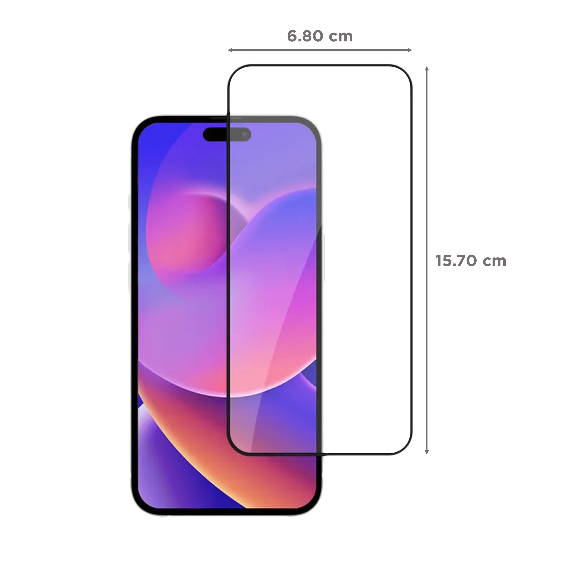 HYPHEN DEFENDR Tempered Glass for Apple iPhone 14 Pro Max (Full Coverage)_2