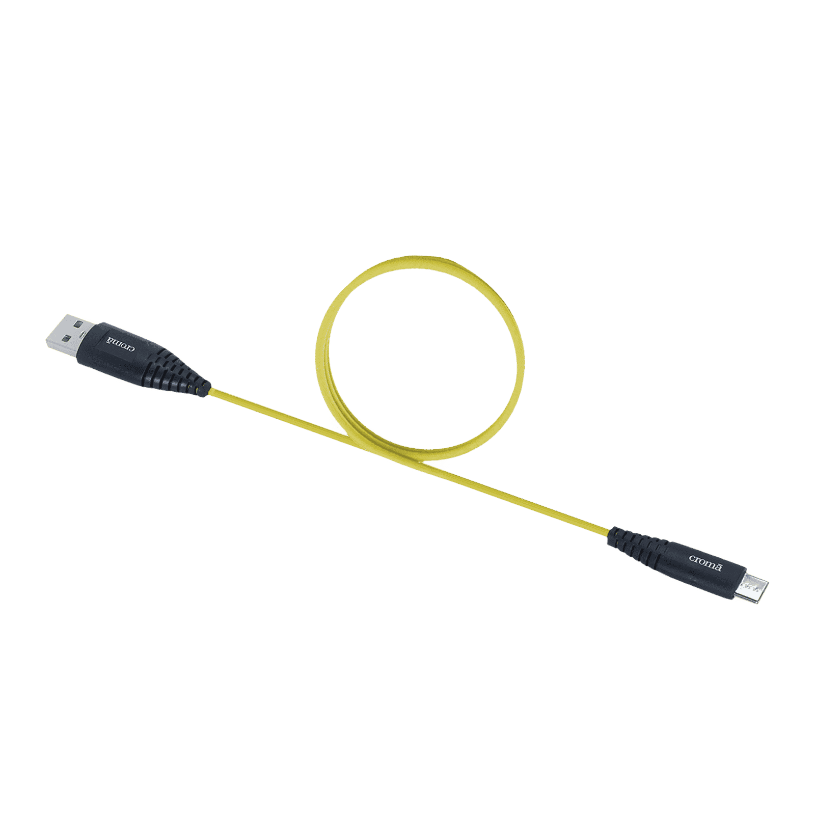 Croma Sunburn Edition USB 2.0 Type A to USB 2.0 Type C Charging Cable (Shock Protective, Yellow) Croma Sunburn Edition USB 2.0 Type A to USB 2.0 Type C Charging Cable (Shock Protective, Yellow)_5