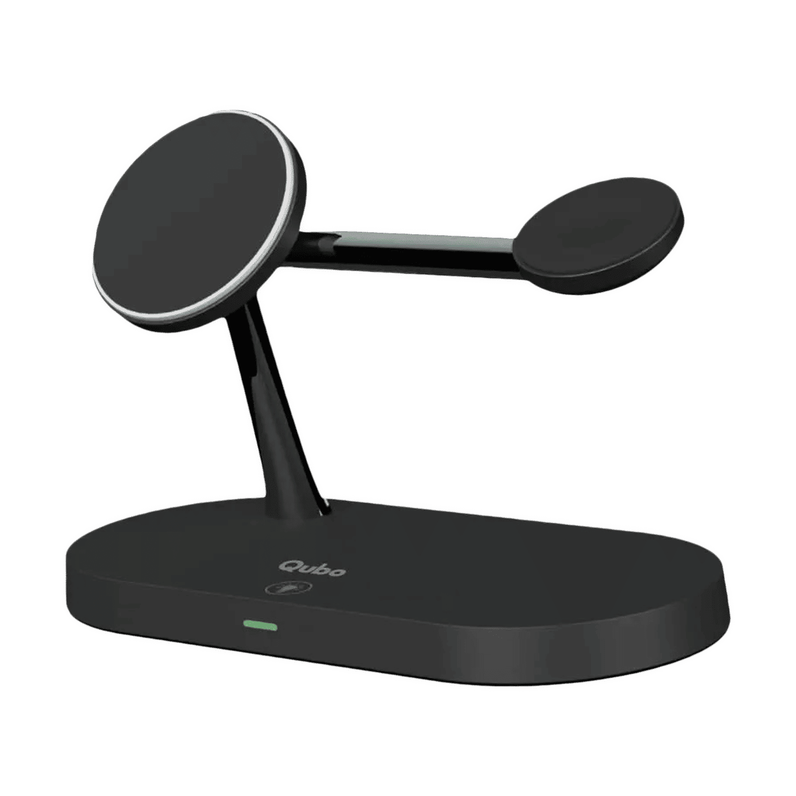 Qubo MagZap Z5 15W 4-in-1 Wireless Charger for iPhone 11, X, 12 & Above, AirPods 3rd G, Pro & iWatch 1, 2, 3, 4, 5, 6, SE, 7 (Short Circuit Control, Black) Qubo MagZap Z5 15W 4-in-1 Wireless Charger for iPhone 11, X, 12 & Above, AirPods 3rd G, Pro & iWatch 1, 2, 3, 4, 5, 6, SE, 7 (Short Circuit Control, Black)_1