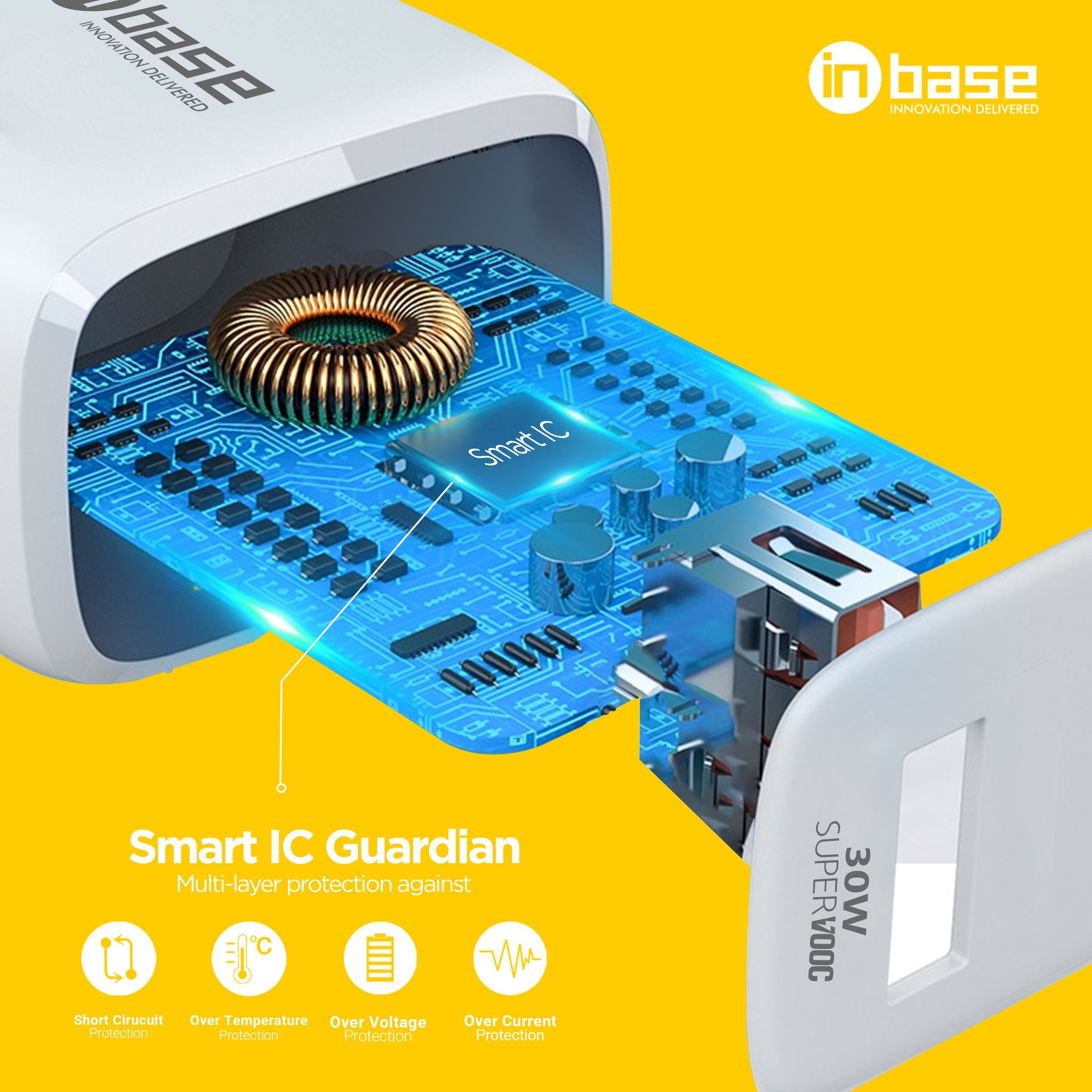 in base Ether SV31 3W Type A SuperVOOC Charger (Adapter Only, White) in base Ether SV31 3W Type A SuperVOOC Charger (Adapter Only, White)_6