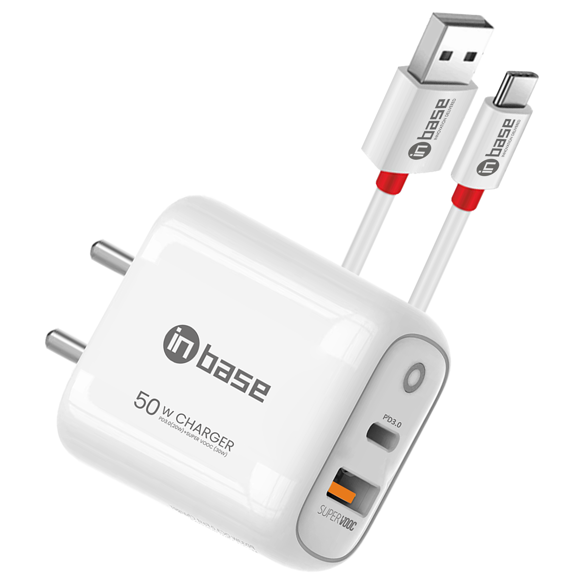 in base Ether PSV501 50W Type A & Type C 2-Port SUPERVOOC Charger (Type A to Type C Cable, GaN Tech Smart IC, White) in base Ether PSV501 50W Type A & Type C 2-Port SUPERVOOC Charger (Type A to Type C Cable, GaN Tech Smart IC, White)_1