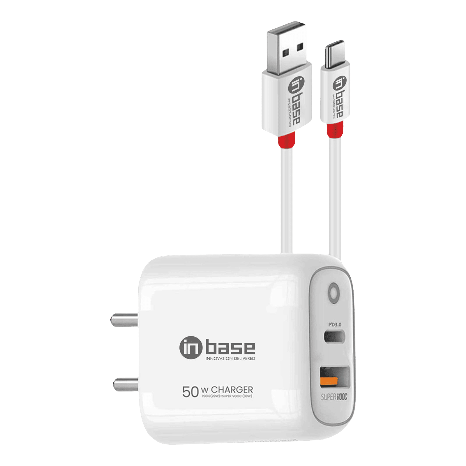 in base Ether PSV501 50W Type A & Type C 2-Port SUPERVOOC Charger (Type A to Type C Cable, GaN Tech Smart IC, White) in base Ether PSV501 50W Type A & Type C 2-Port SUPERVOOC Charger (Type A to Type C Cable, GaN Tech Smart IC, White)_10