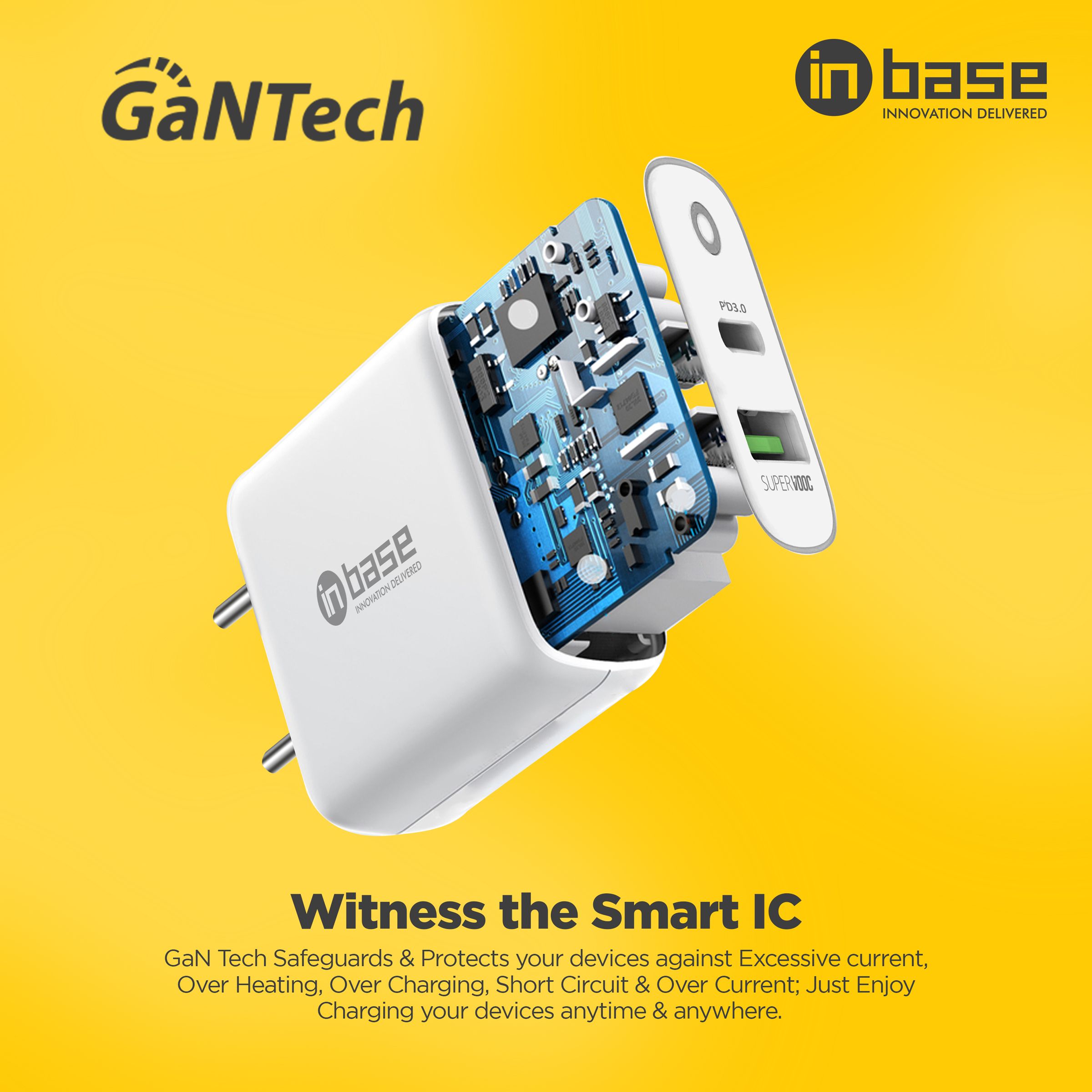 in base Ether PSV501 50W Type A & Type C 2-Port SUPERVOOC Charger (Type A to Type C Cable, GaN Tech Smart IC, White) in base Ether PSV501 50W Type A & Type C 2-Port SUPERVOOC Charger (Type A to Type C Cable, GaN Tech Smart IC, White)_4