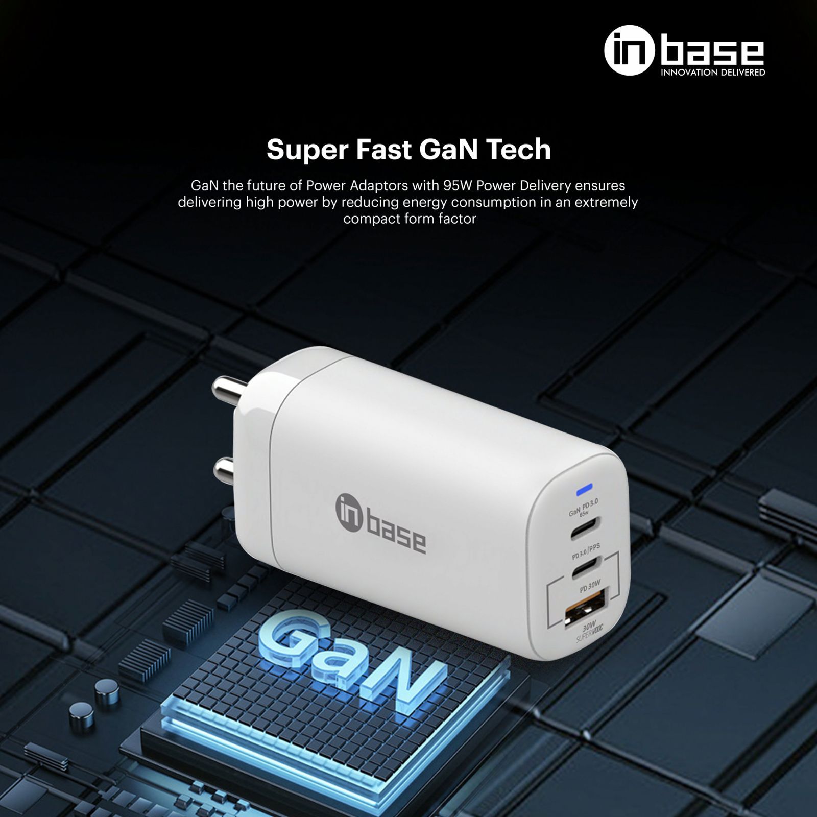 in base Ether PSV9501L 95W Type A and Type C 3-Port SuperVOOC Charger (Type C to Type C Cable, GaNTech Multi Level Protection, White) in base Ether PSV9501L 95W Type A and Type C 3-Port SuperVOOC Charger (Type C to Type C Cable, GaNTech Multi Level Protection, White)_5
