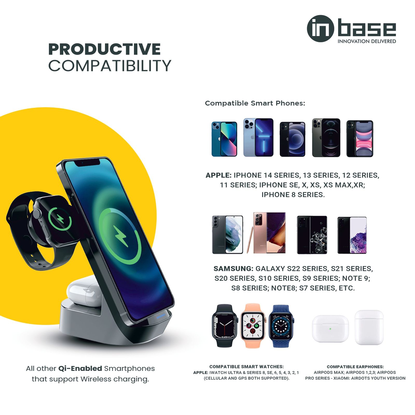 in base Ether WL152 15W 3 In 1 Wireless Charger Stand for iOS, Android, Smartwatch and TWS Earbuds (Fast Charging Capability, Black) in base Ether WL152 15W 3 In 1 Wireless Charger Stand for iOS, Android, Smartwatch and TWS Earbuds (Fast Charging Capability, Black)_4